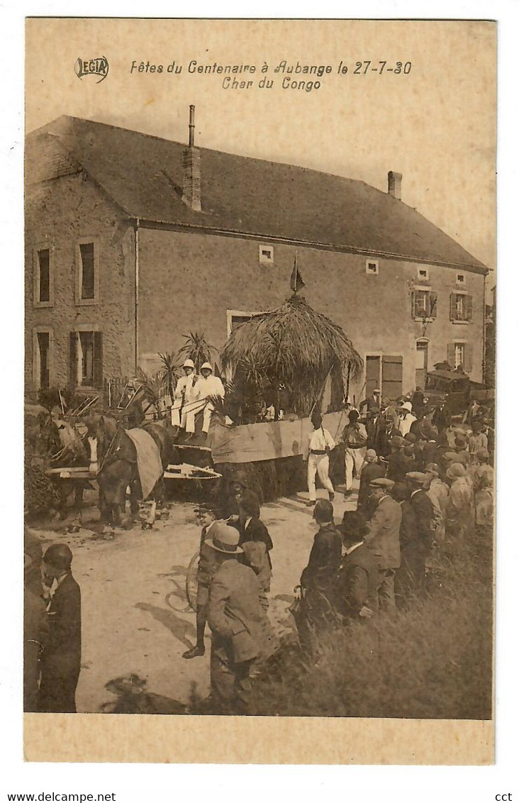 Aubange Fêtes Du Centenaire à Aubange Le 27-7-30 Char Du Congo - Aubange