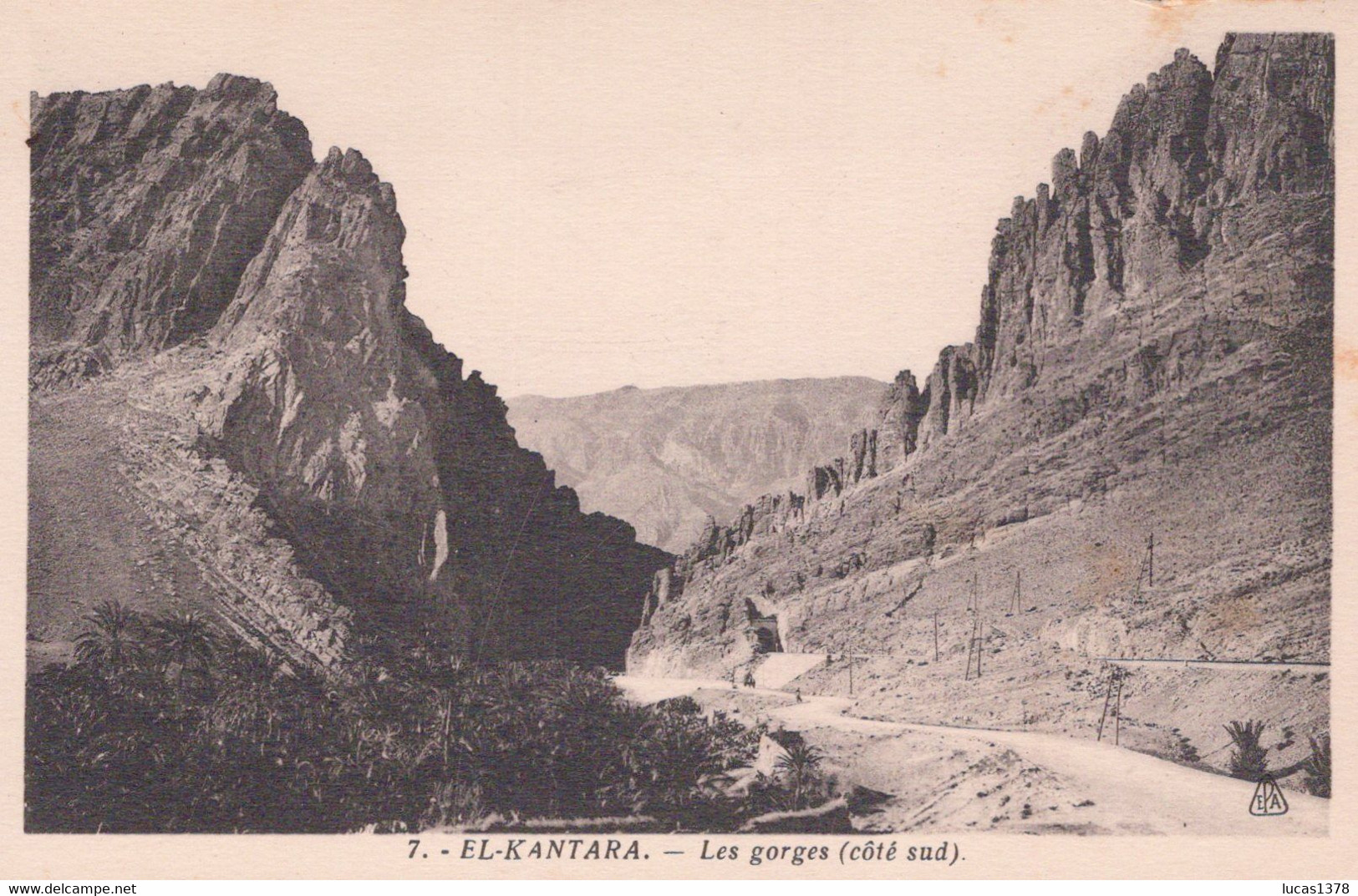 EL KANTARA / LES GORGES COTE SUD - Batna