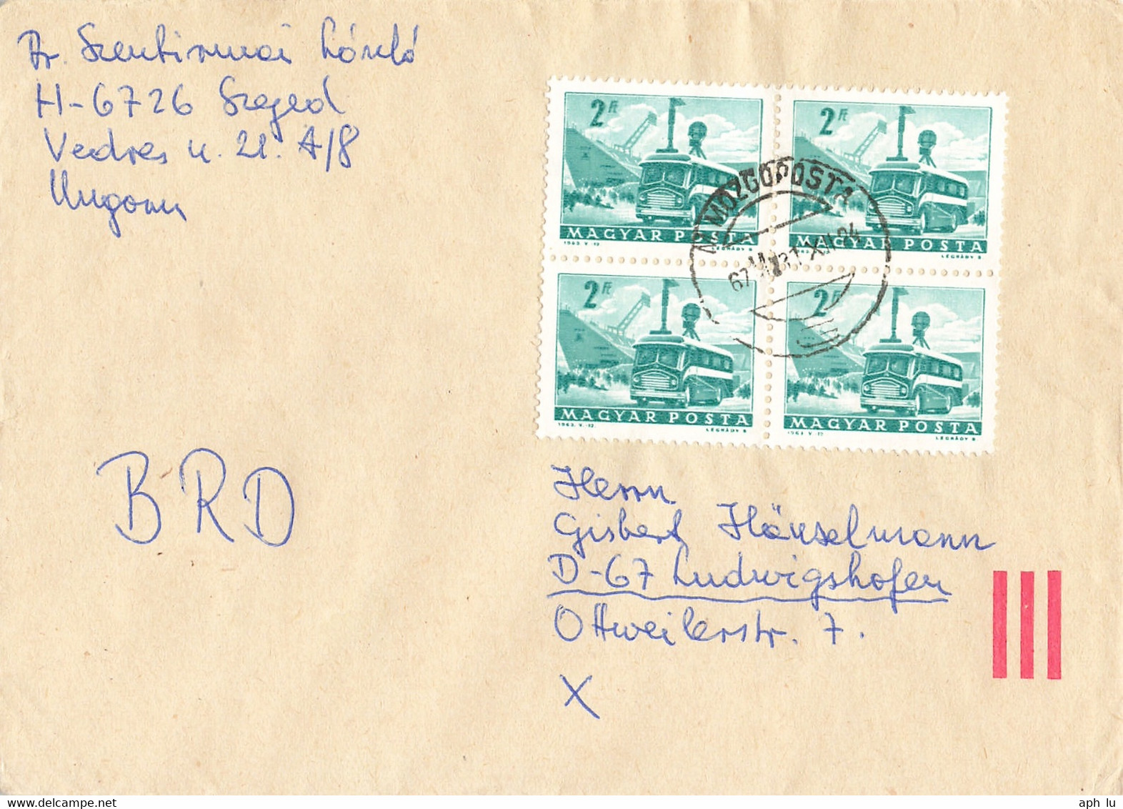 Bahnpost (R.P.O. / T.P.O.) 67 (BP1032) - Storia Postale