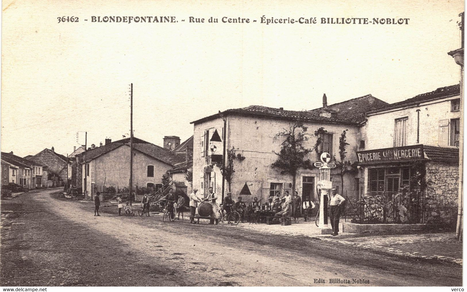 Carte POSTALE  Ancienne De BLONDEFONTAINE - Rue Du Centre, Epicerie Café BILLIOTE NOBLOT - Autrey-lès-Gray