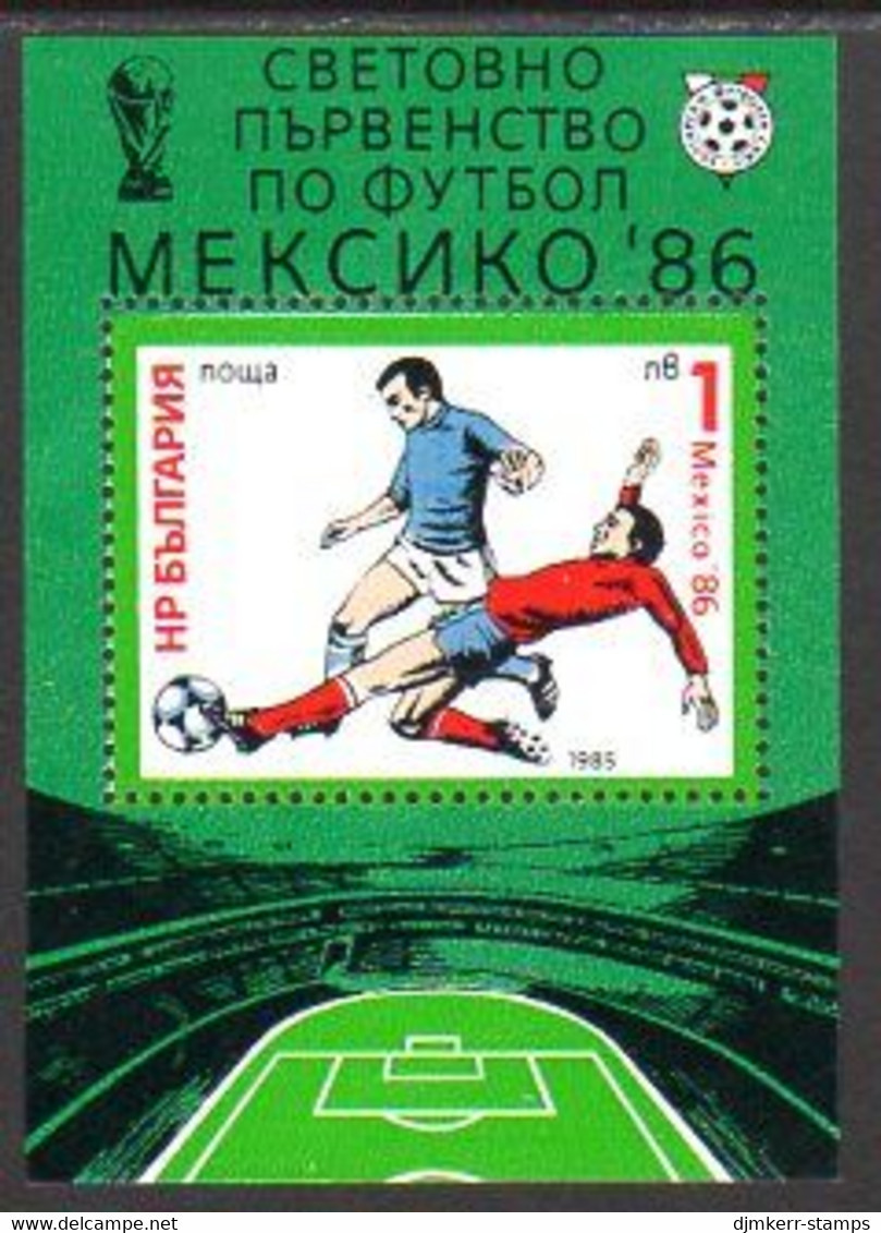 BULGARIA 1985 Football World Cup Block  MNH / **  Michel Block 155 - Ungebraucht