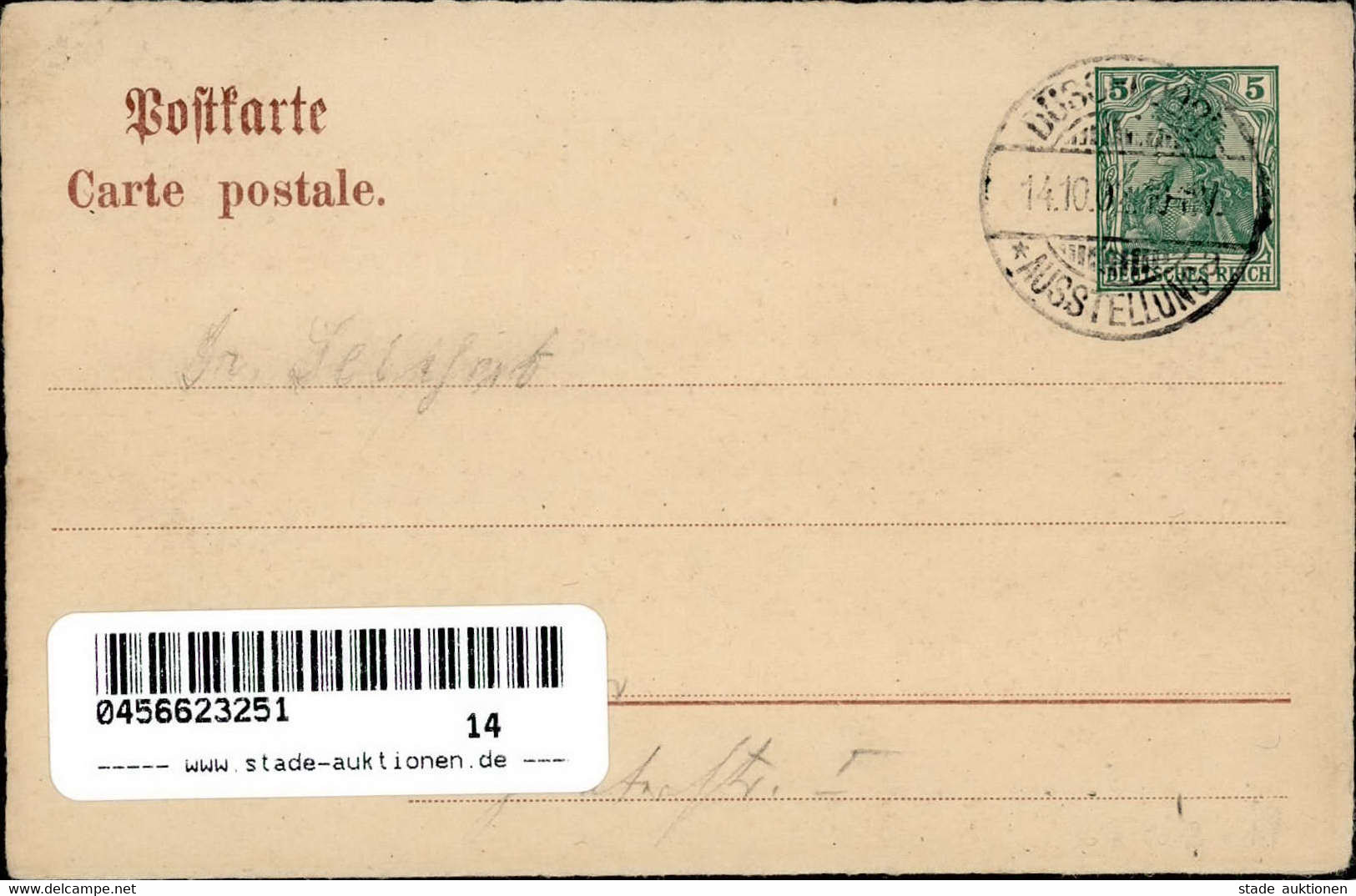 DR-GSK - PP 27 C 2/012 GEWERBE-KUNST-AUSSTELLUNG DÜSSELDORf 1902 KUNSPALAST Mit S-o I - Other & Unclassified