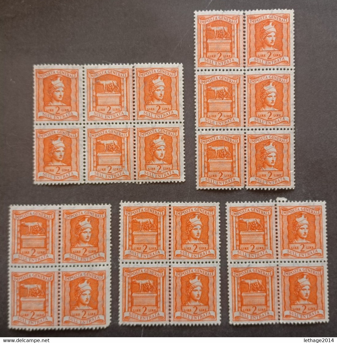 ITALIA 1957 TASSE FISCALI IMPOSTA SULL ENTRATA - INDUSTRIA E COMMERCIO CAT. FISCALI D ITALIA N. 111 MNH - Steuermarken