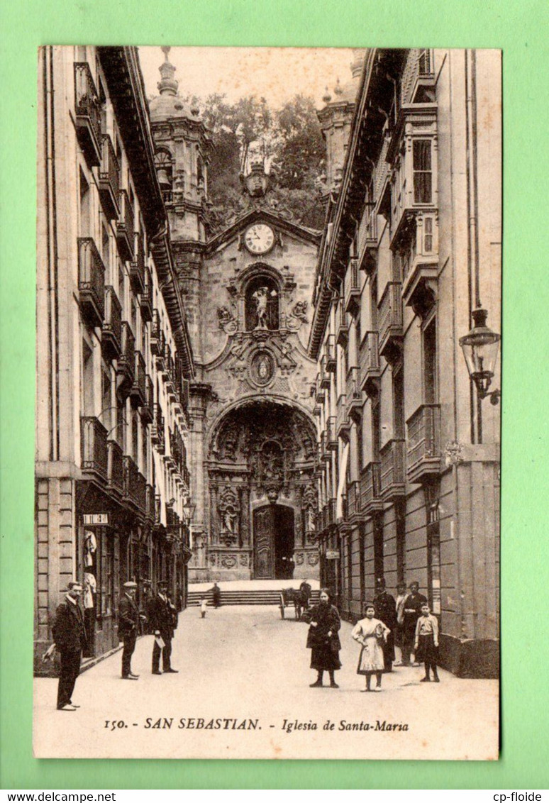 ESPAGNE . ESPAÑA . SAN SEBASTIAN . IGLESIA DE SANTA MARIA - Ref. N°36047 - - Guipúzcoa (San Sebastián)