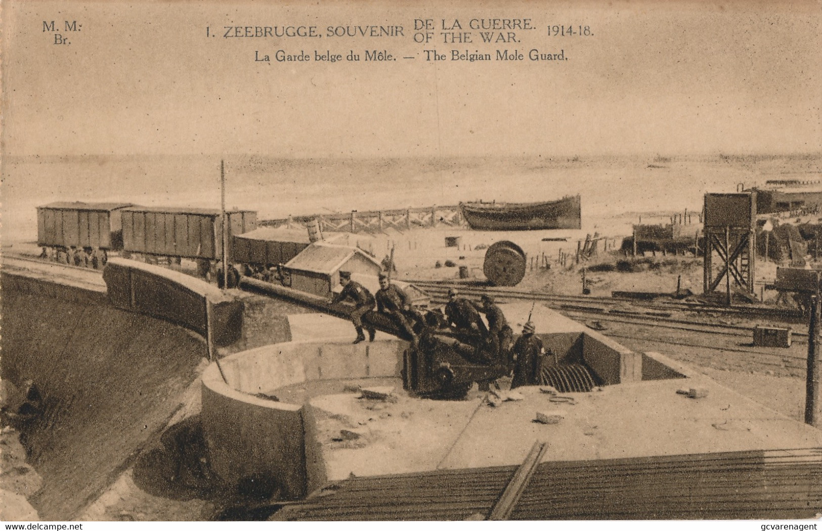 ZEEBRUGGE  1914  LA GARDE BELGE DU MOLE - Zeebrugge