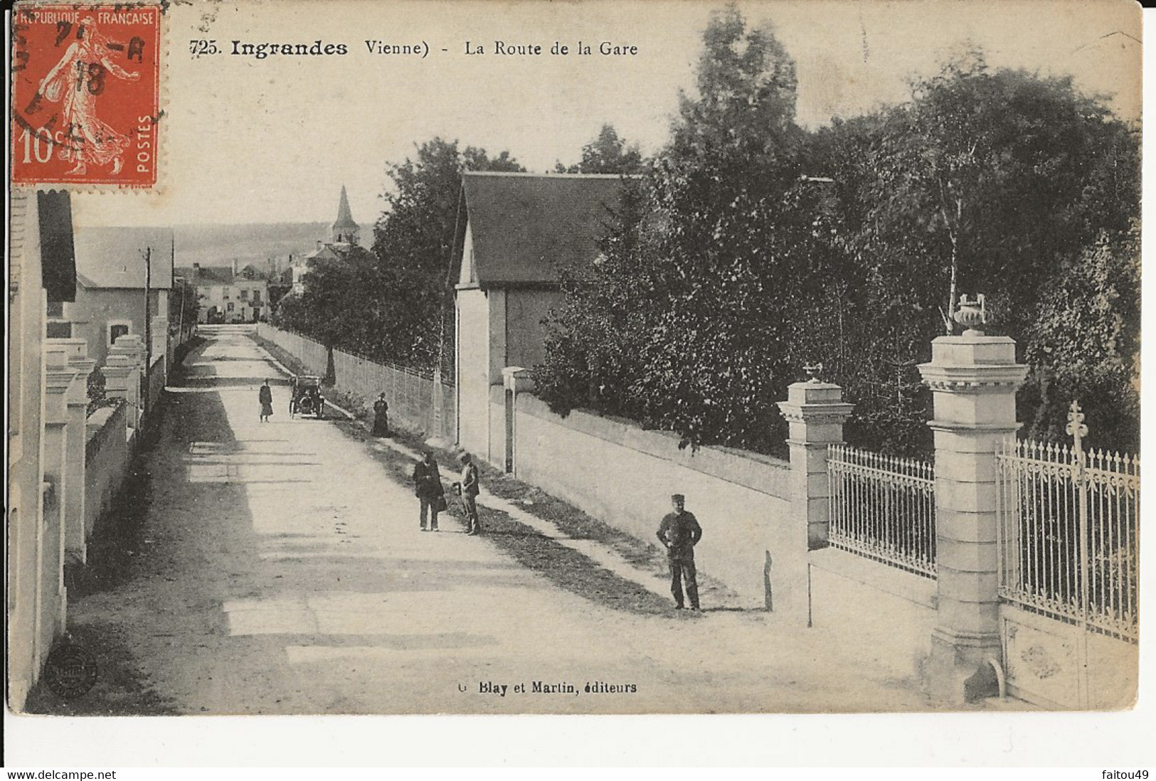 86 - INGRANDES - La Route De La Gare  190 - Ingrandes