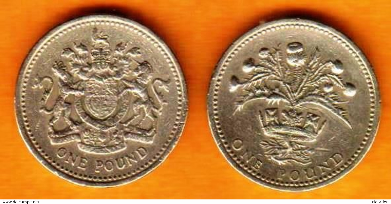 GB - 1 Pound  Elisabeth II  1983 & 1984 - 1 Pound