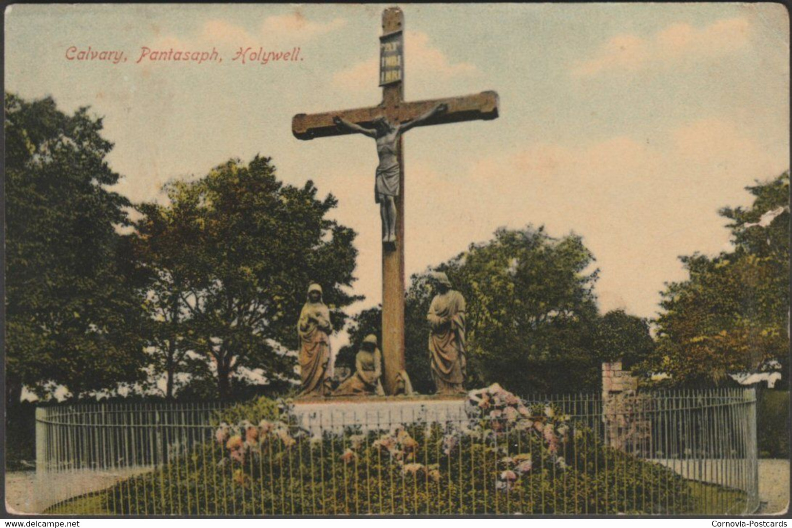 Calvary, Pantasaph, Holywell, Flintshire, 1909 - Knight Brothers Postcard - Flintshire