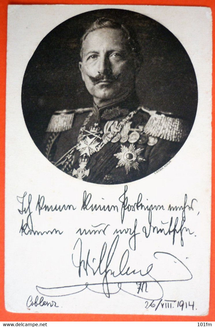 GERMAN ROTES KREUZ, KAISER WILHELM PORTRAIT 1914 - Oorlog 1914-18