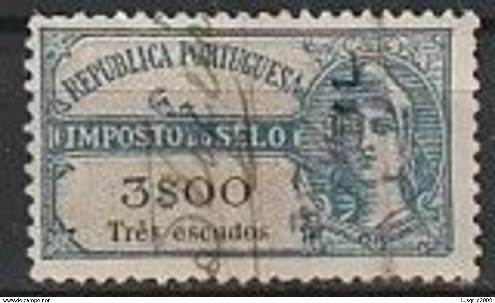 Fiscal/ Revenue, Portugal 1927 - Imposto Do Selo -|- 3$00 Três Escudos - Gebraucht