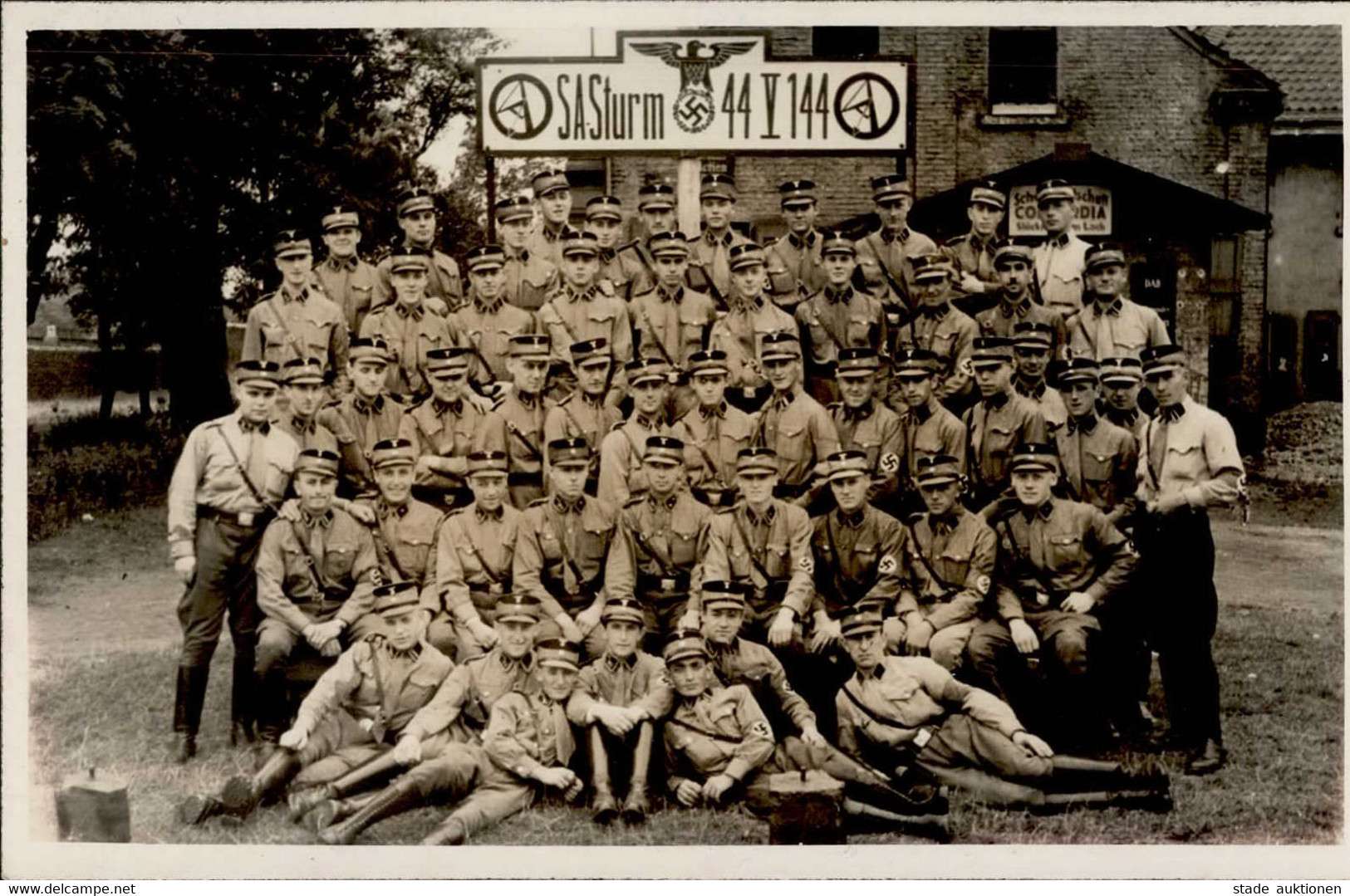 SA WK II - Foto-Ak SA-STURM 44 V 144 OBERHAUSEN I - War 1939-45