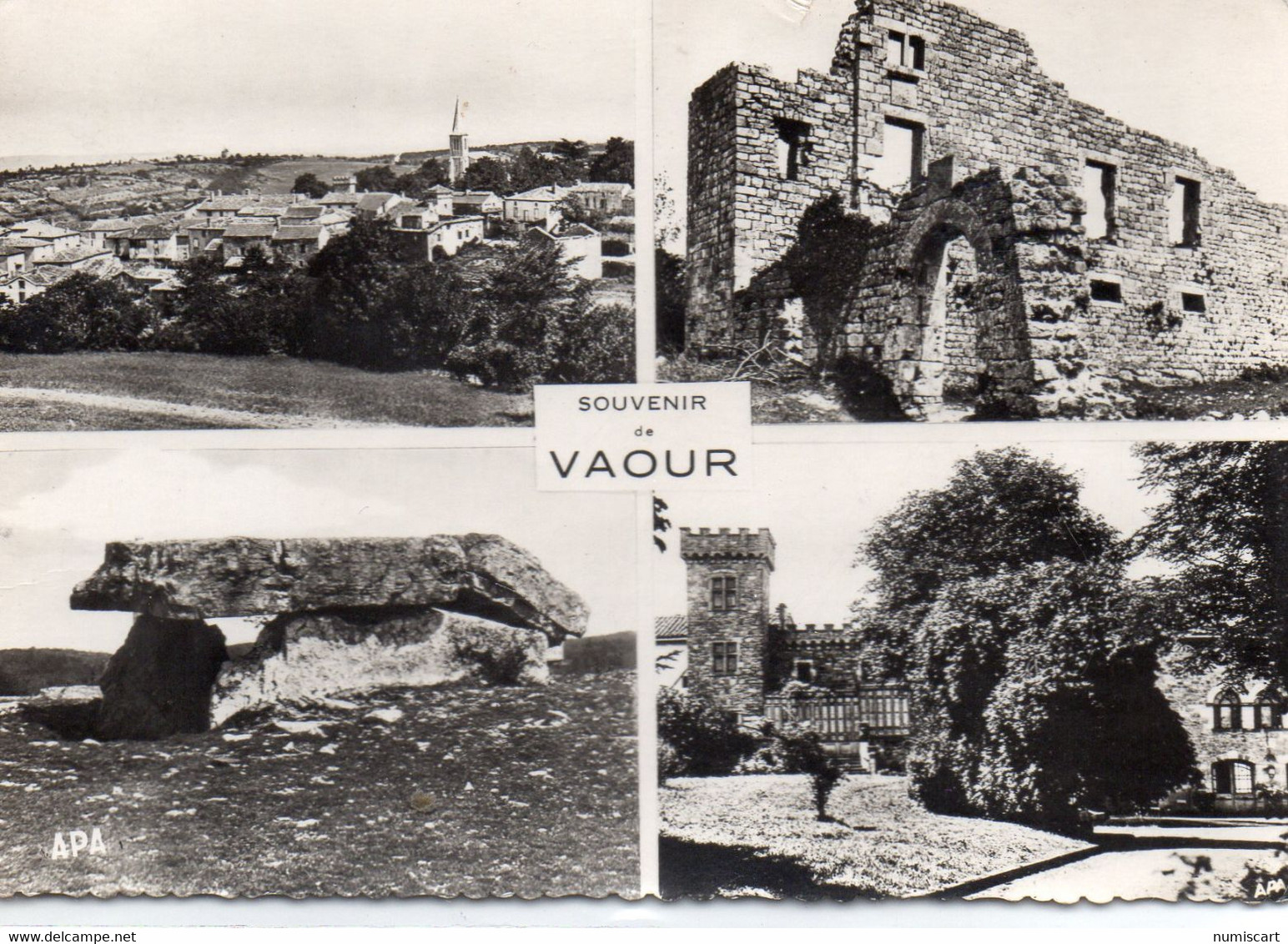 Vaour Belle Multi-vues Du Village Ruines Du Château Des Templiers Dolmens - Vaour