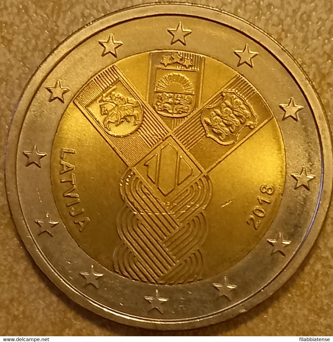 2018 - Lettonia 2 Euro Stati Baltici       ------ - Latvia