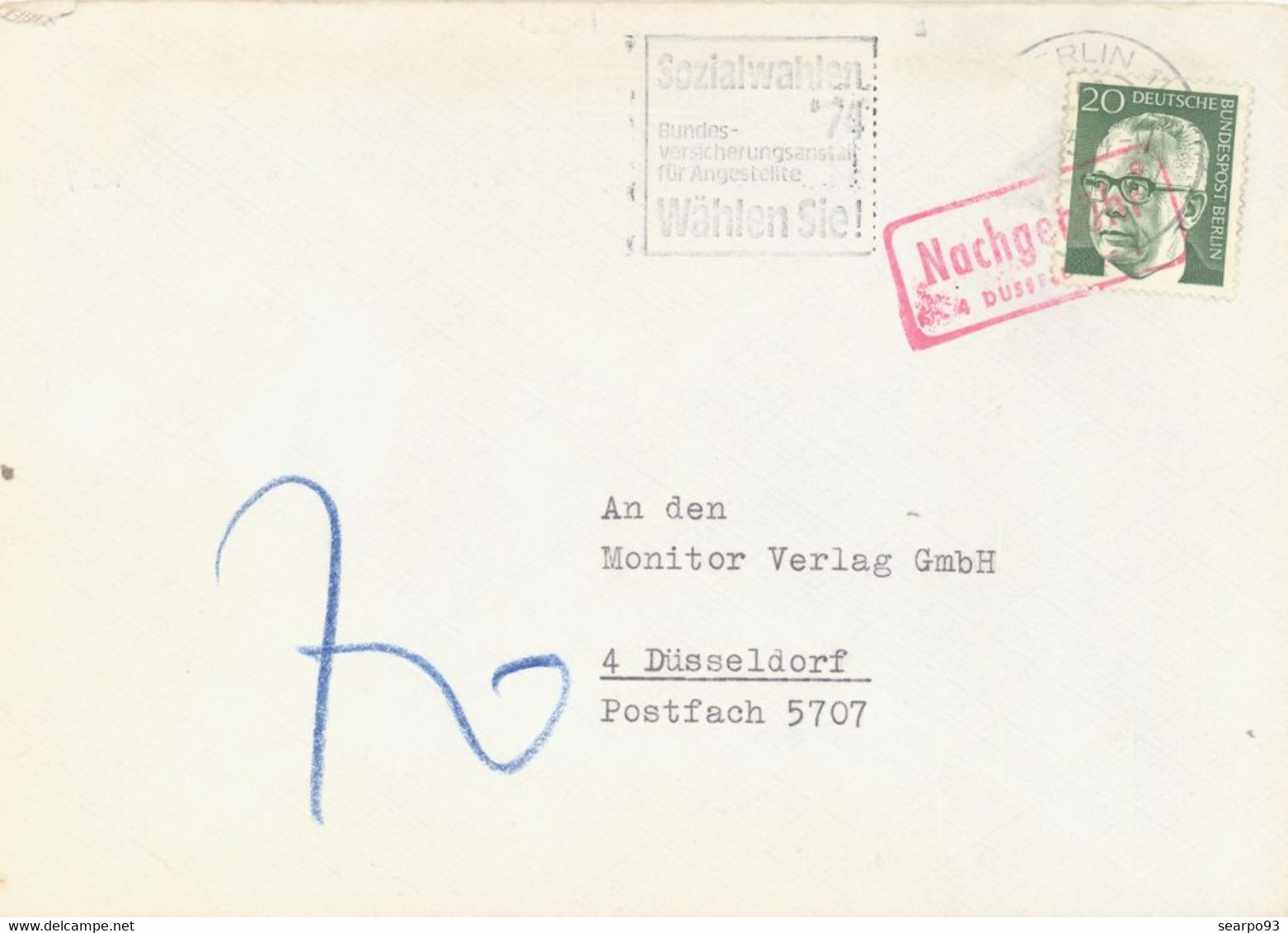 GERMANY. POSTMARK. BERLIN. ELECTIONS - Franking Machines (EMA)