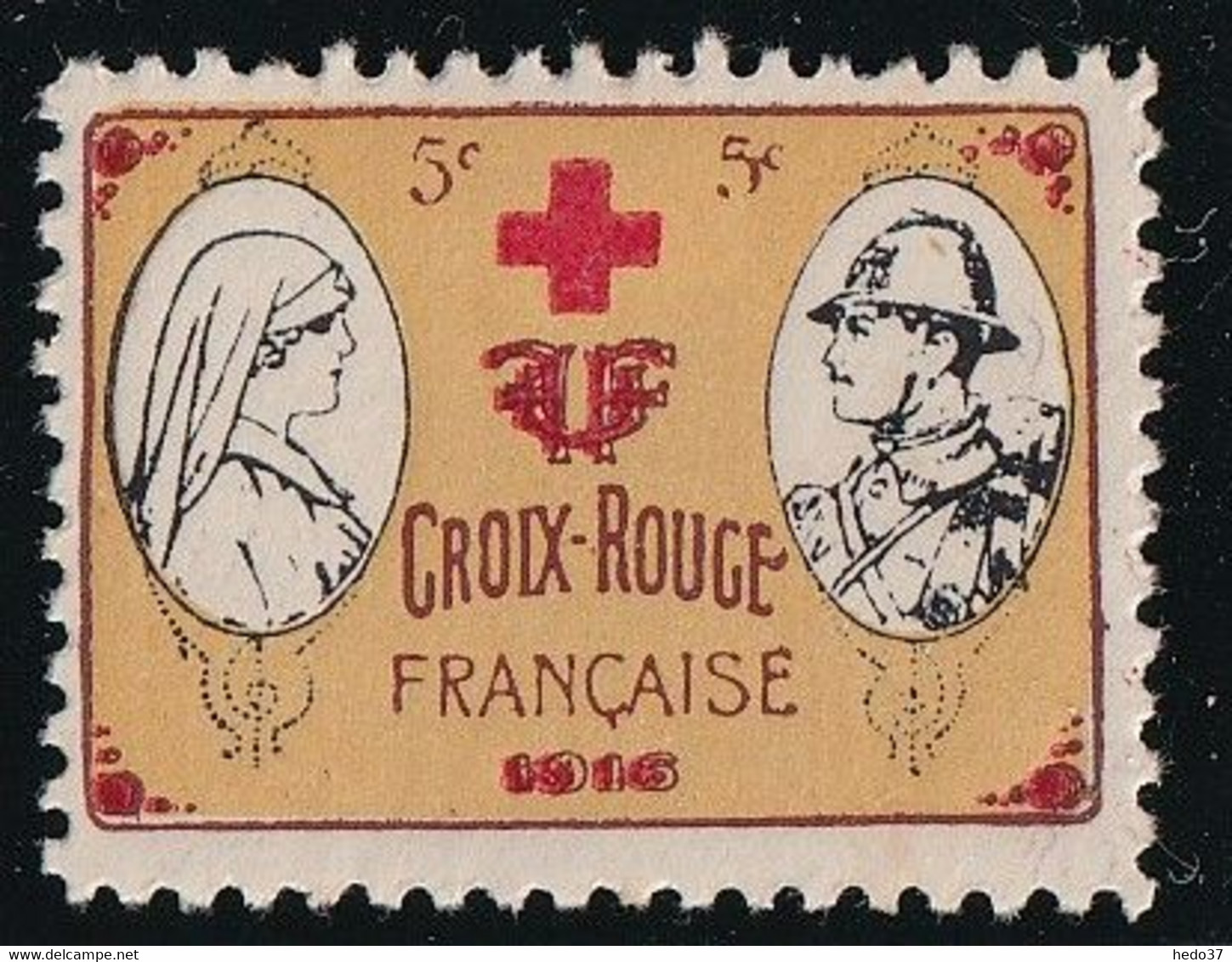 France Vignettes Croix Rouge - Neuf * Avec Charnière - TB - Rode Kruis