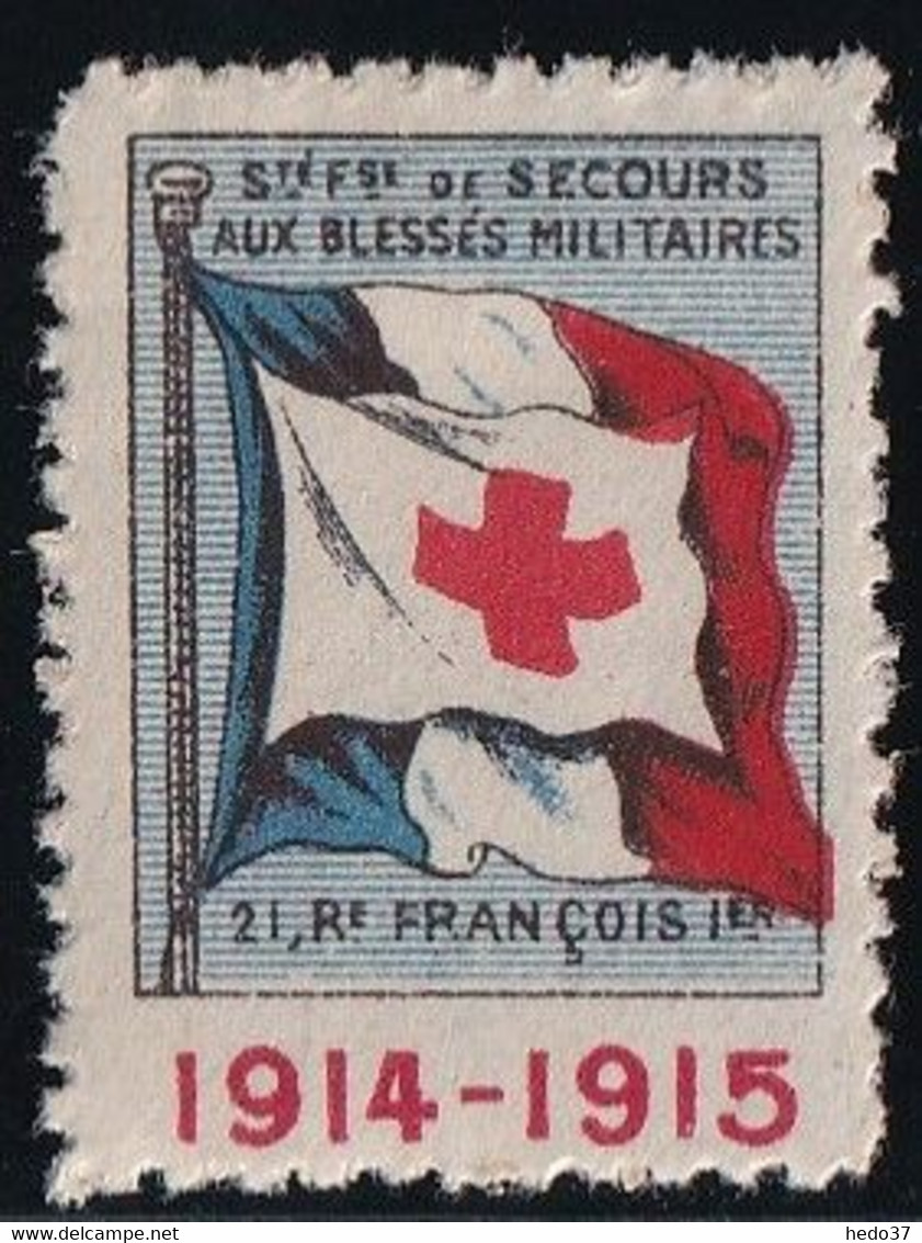 France Vignettes Croix Rouge - Neuf * Avec Charnière - TB - Red Cross