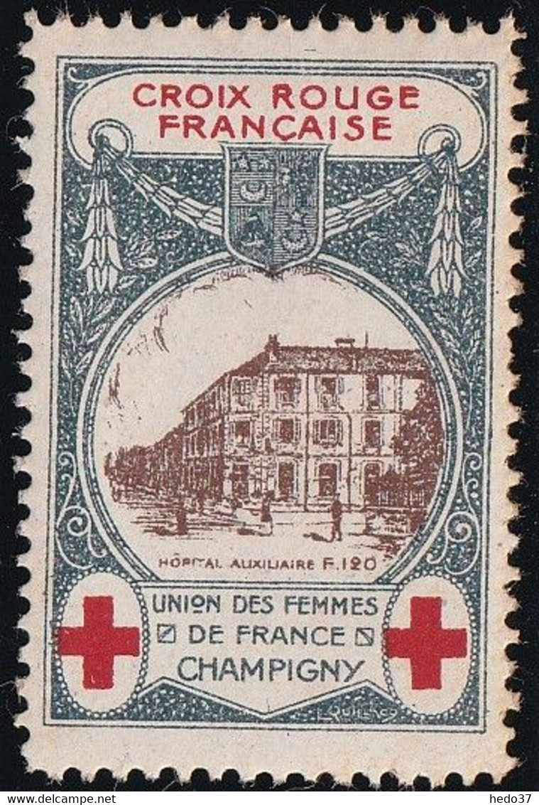 France Vignettes Croix Rouge - Neuf * Avec Charnière - TB - Red Cross