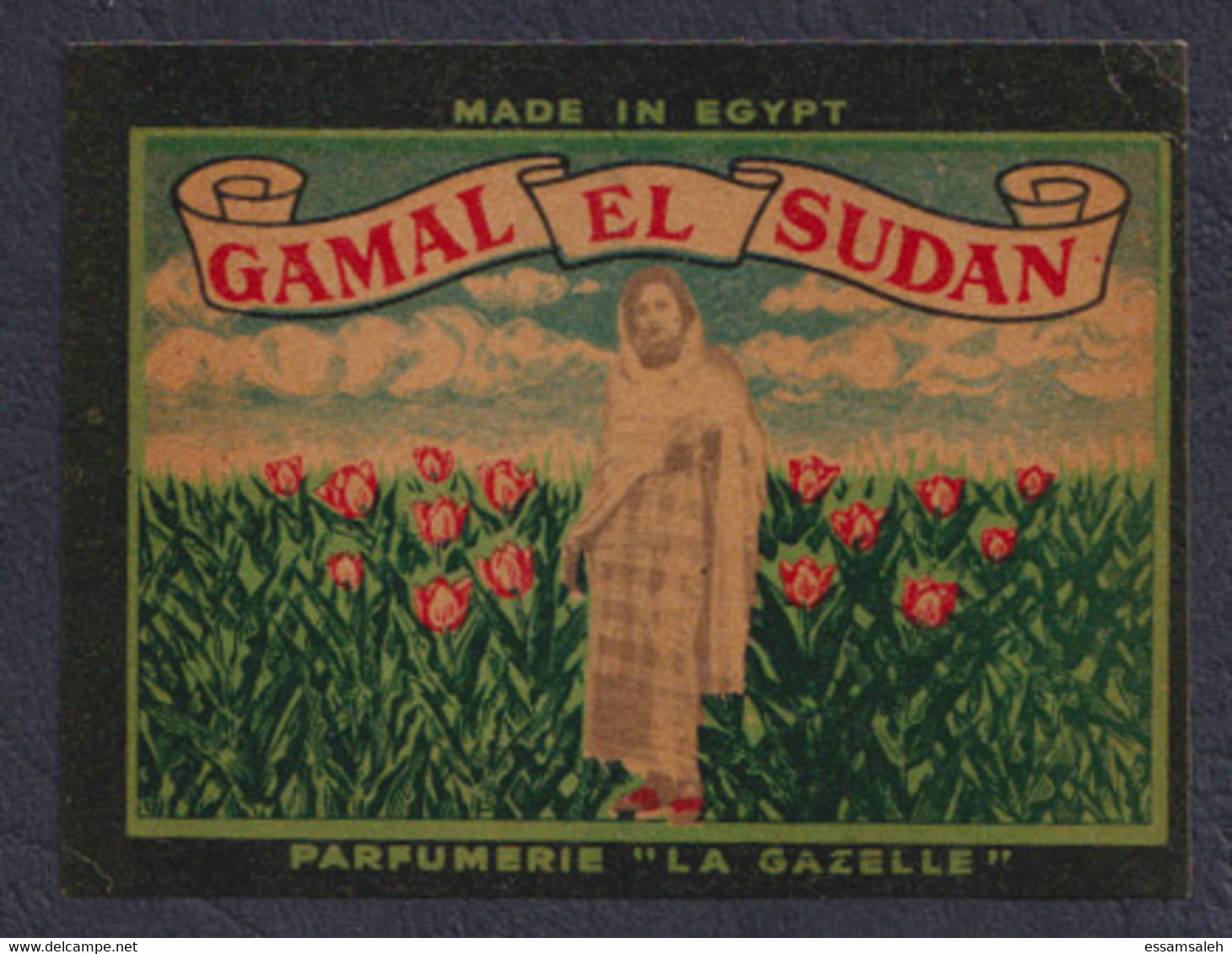 EGC07009 Egypt / Parfum Gamal El Sudan - Advertising Label - Etiquettes