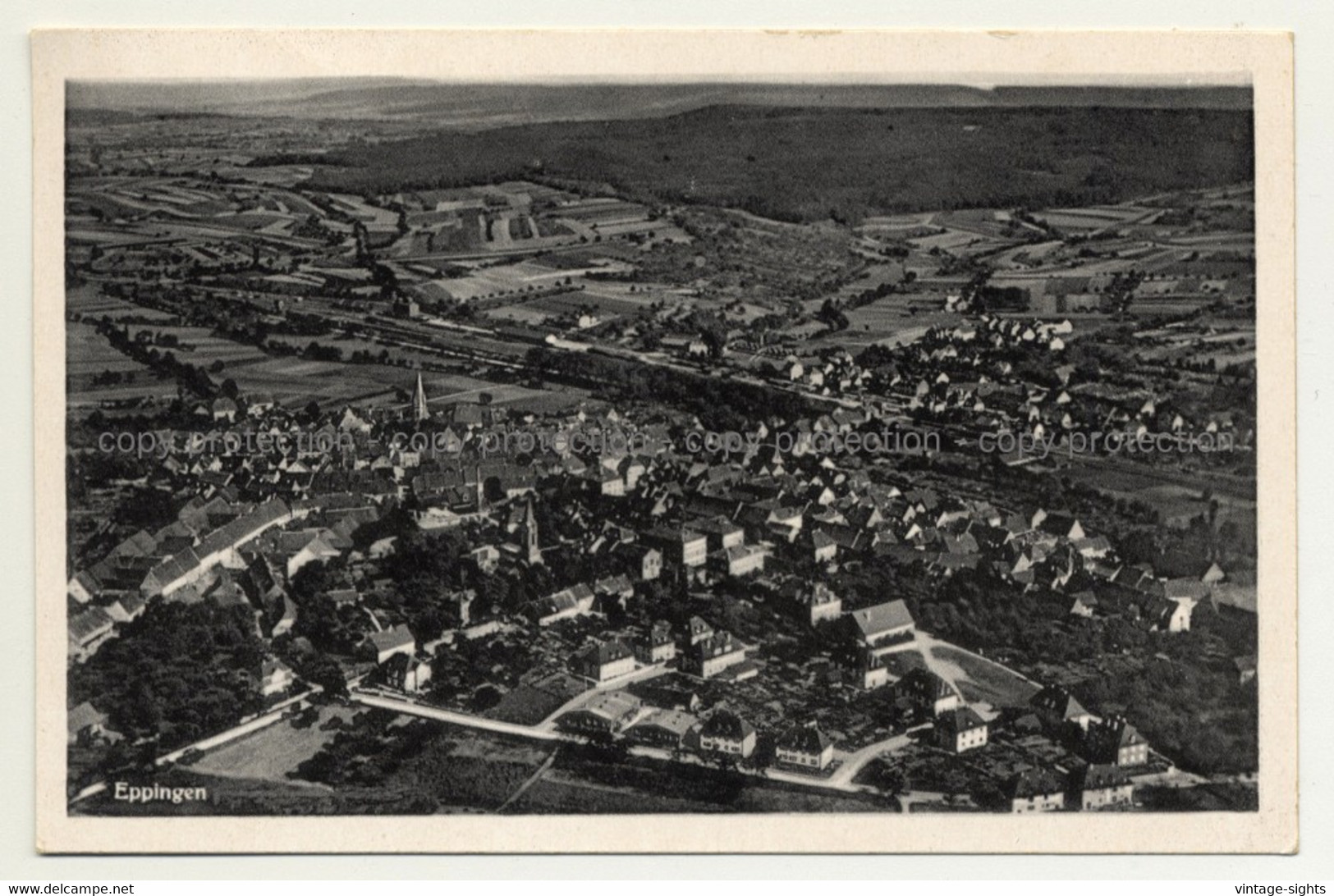 75031 Eppingen - Germany: Aerial View / Luftaufnahme (Vintage Postcard) - Eppingen