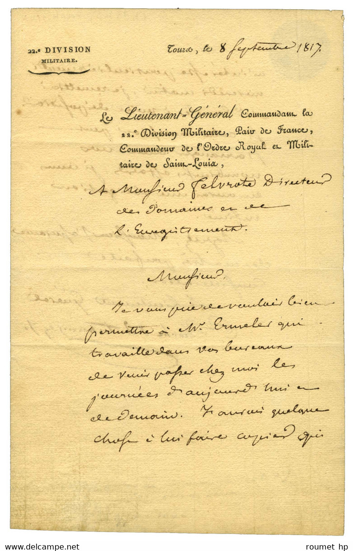 BEAUMONT D'AUTICHAMP Charles Marie De (1770-1859), Un Des Chefs De L'armée Vendéenne. - Autres & Non Classés