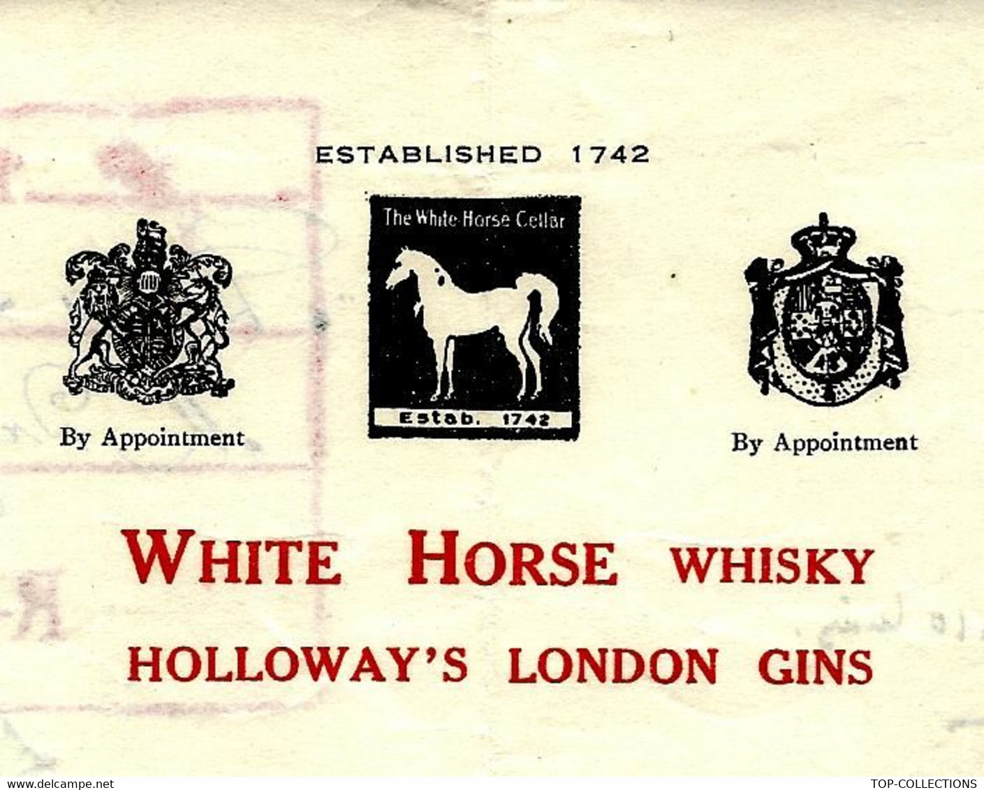 1926 ALCOOL COGNAC LETTRE En Anglais Paris  ENTETE M.L. DREYFUS WHITE HORSE WHISKY Pour Foucauld Cognac Charente B.E. - 1900 – 1949