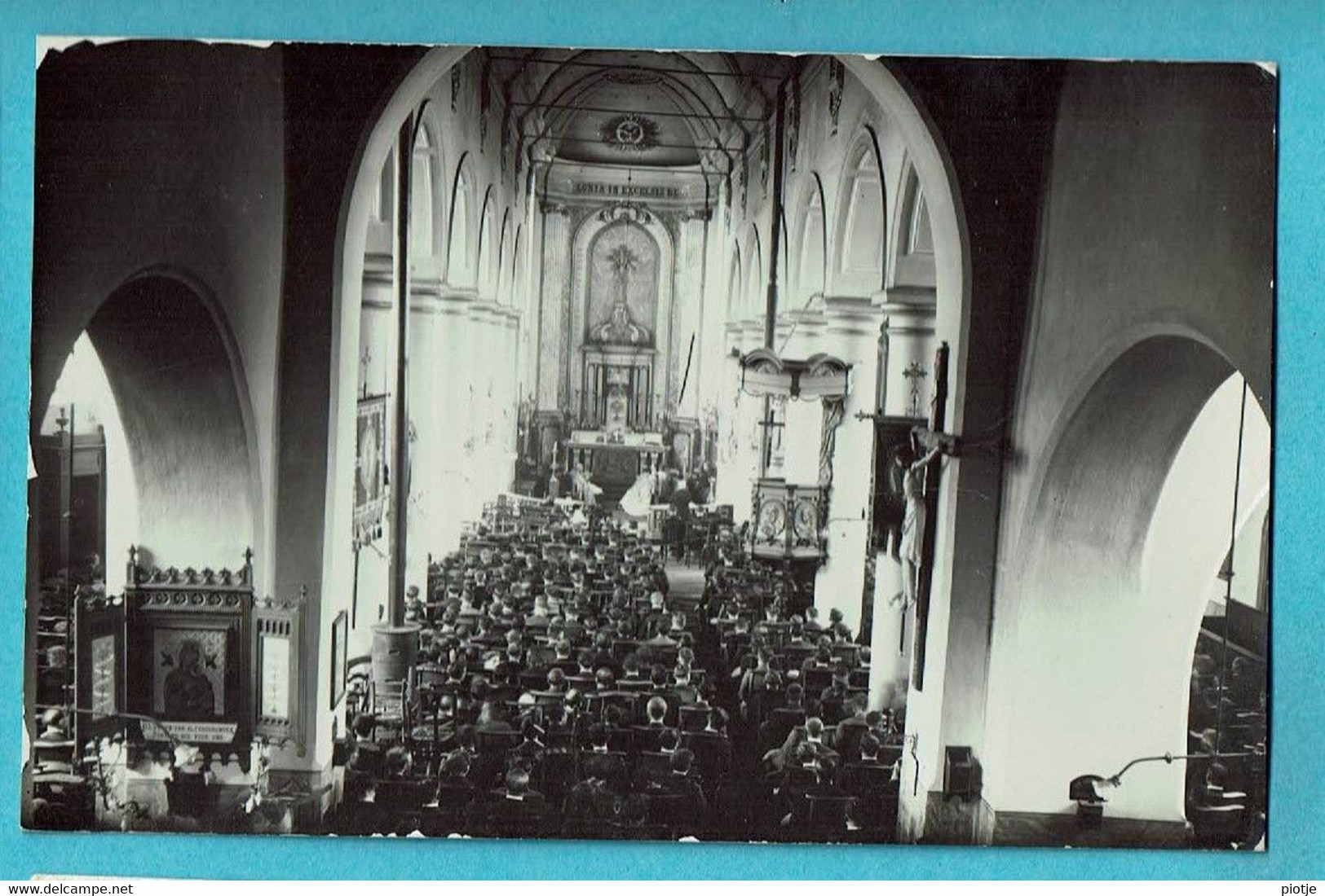 * Zwevegem - Sweveghem (West Vlaanderen) * (Fotokaart - Carte Photo) Intérieur De L'église, Binnenzicht Kerk, Kirche - Zwevegem