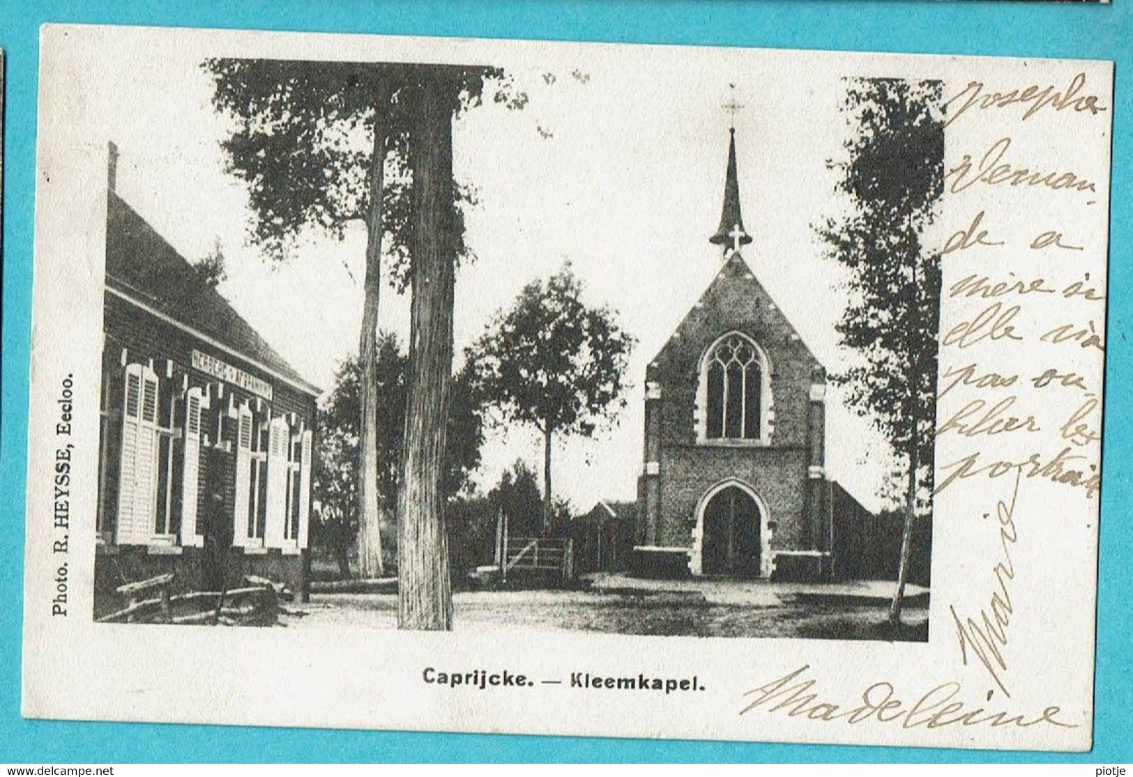 * Kaprijke - Caprijcke (Meetjesland - Oost Vlaanderen) * (Photo R. Heysse) Kleemkapel, Chapelle, Unique, Old, Herberg - Kaprijke