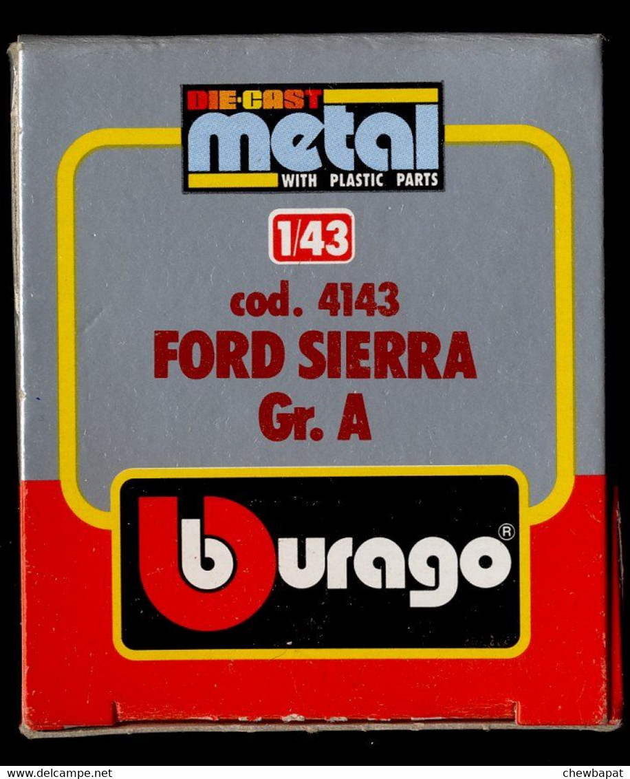 Burago - échelle 1/43 - Ford Sierra Gr. A Dans Sa Boîte D'origine - Burago