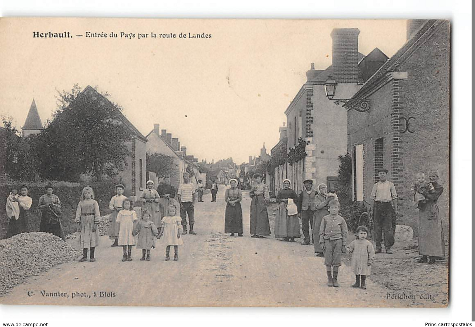 CPA 41 Herbault Entrée Du Pays Par La Route De Landes - Herbault