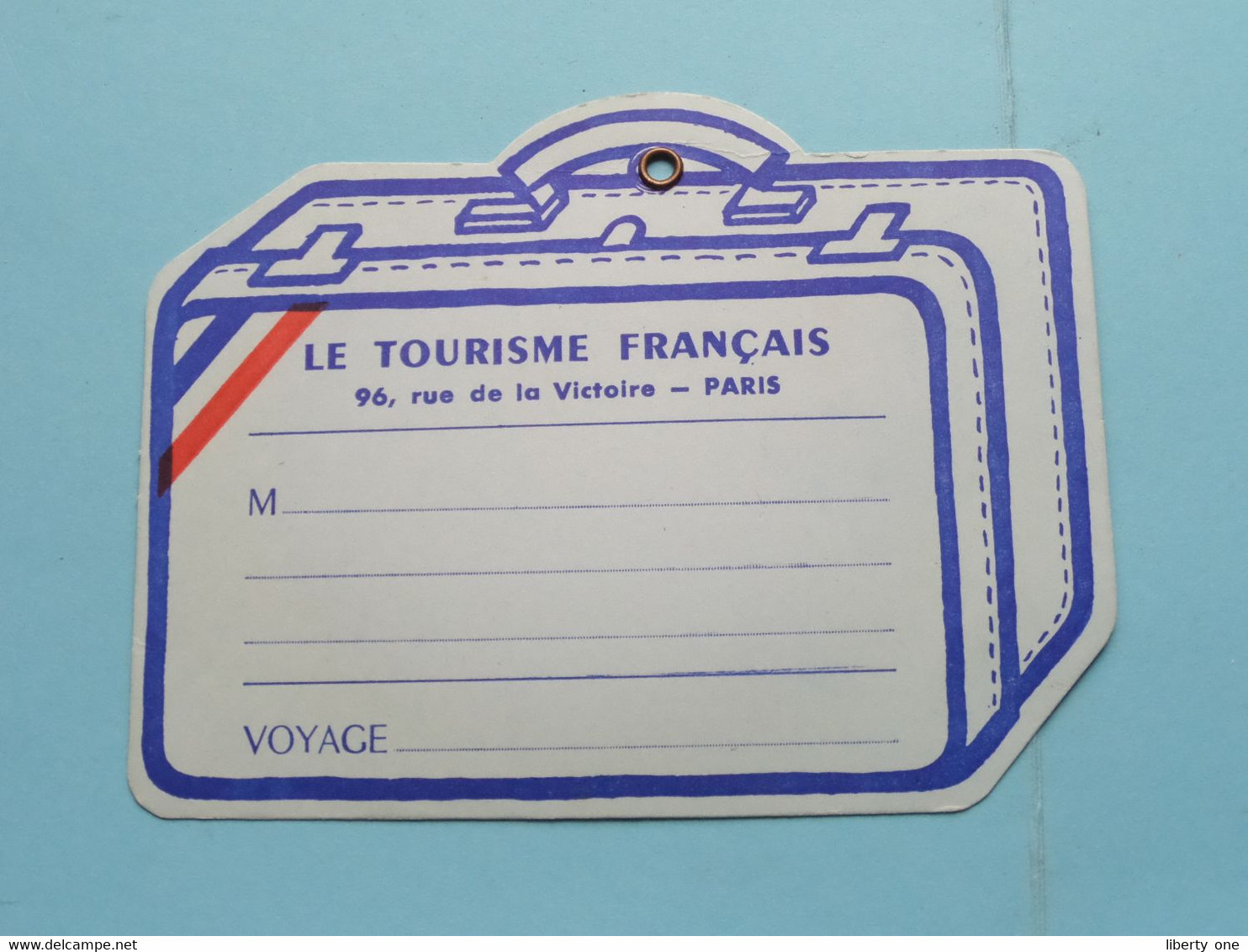 LE TOURISME Français - 96 Rue De La Victoire PARIS France ( Voir / See Scan ) Blanco Label ! - Étiquettes à Bagages