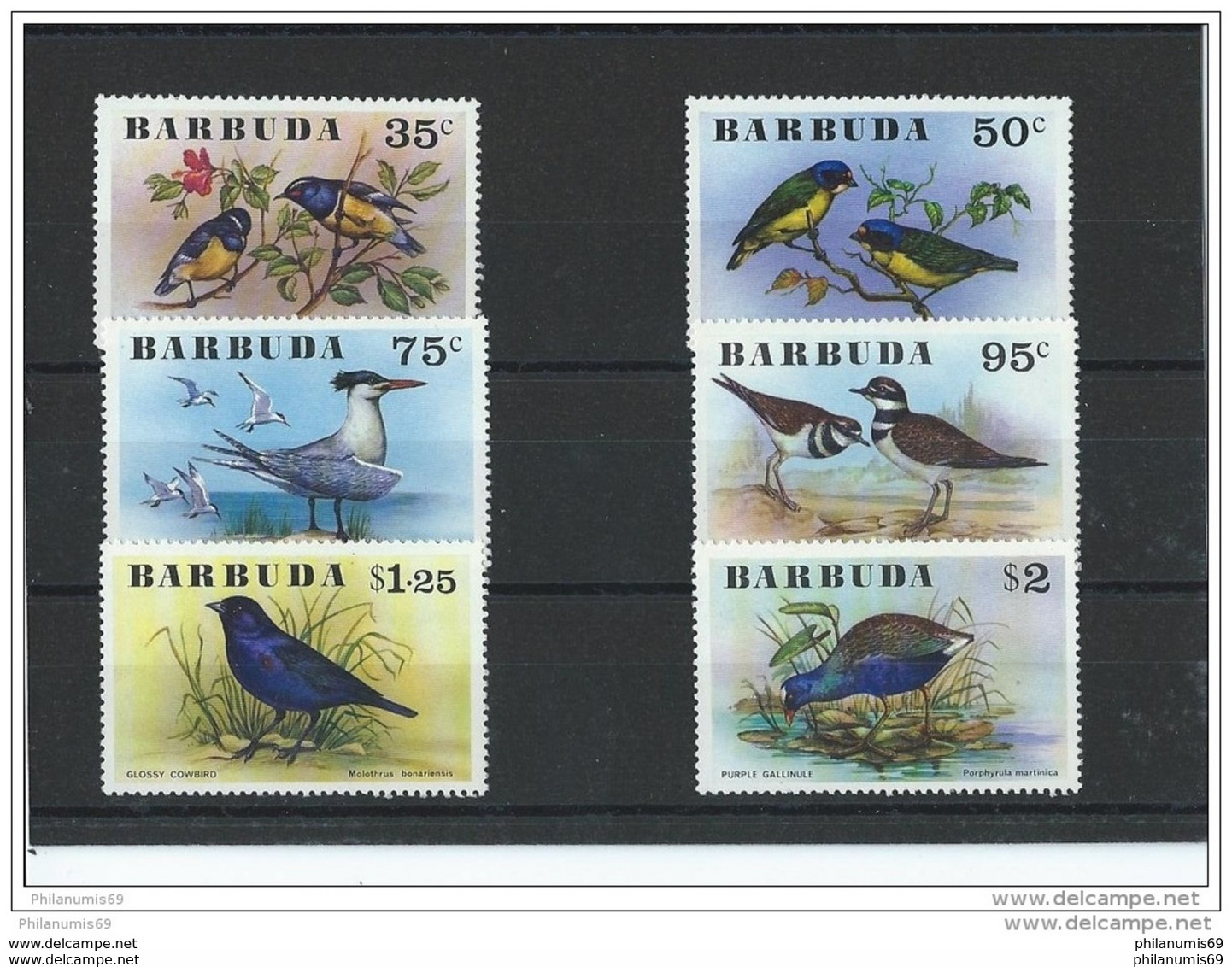 BARBUDA 1976 - YT N° 251/256 NEUF SANS CHARNIERE ** (MNH) GOMME D'ORIGINE LUXE - Barbuda (...-1981)
