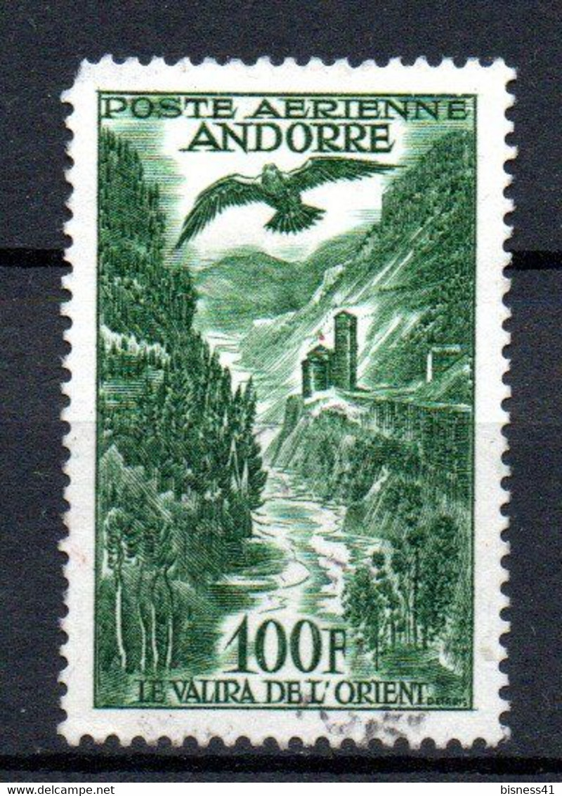 Col32 Andorre Français PA N° 2 Oblitéré  Cote : 11,00 € - Poste Aérienne