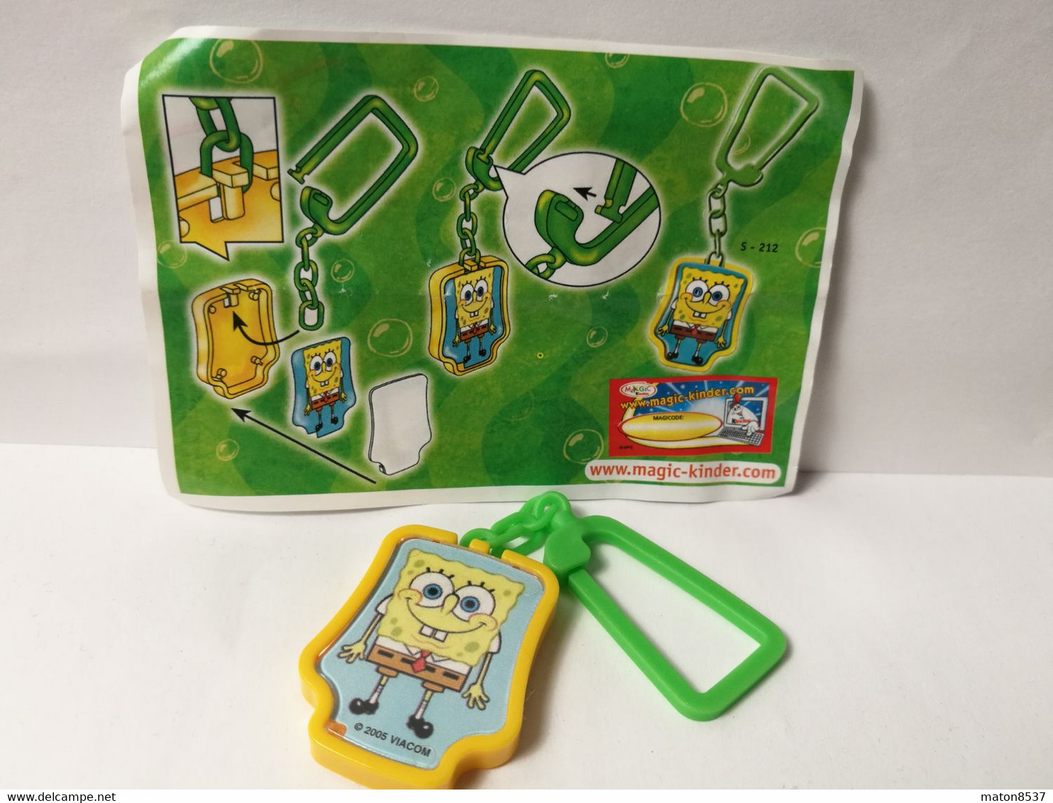 Kinder :  MPG S-212  SpongeBob Schwammkopf 2005 - SpongeBob Schlüsselanhänger  + BPZ - Monoblocs