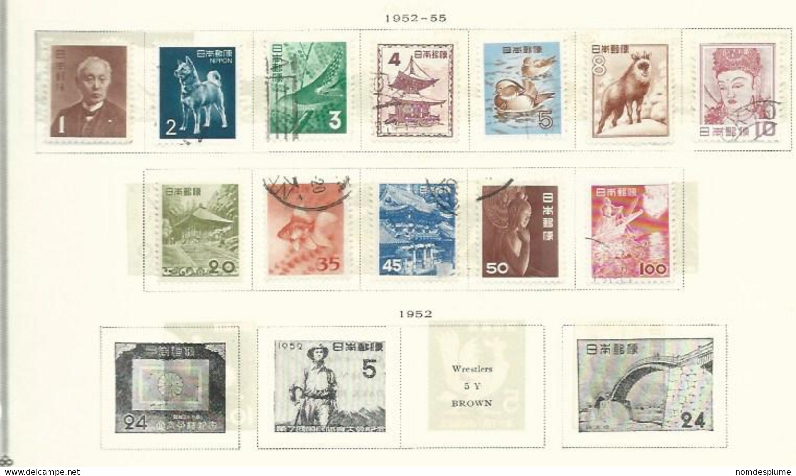 31061) 31062) Japan Collection 1952-1958 - Used Stamps