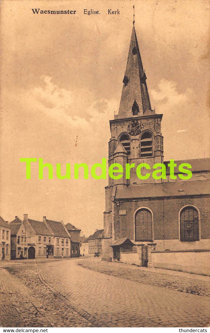 CPA WAASMUNSTER WAESMUNSTER EGLISE KERK - Waasmunster