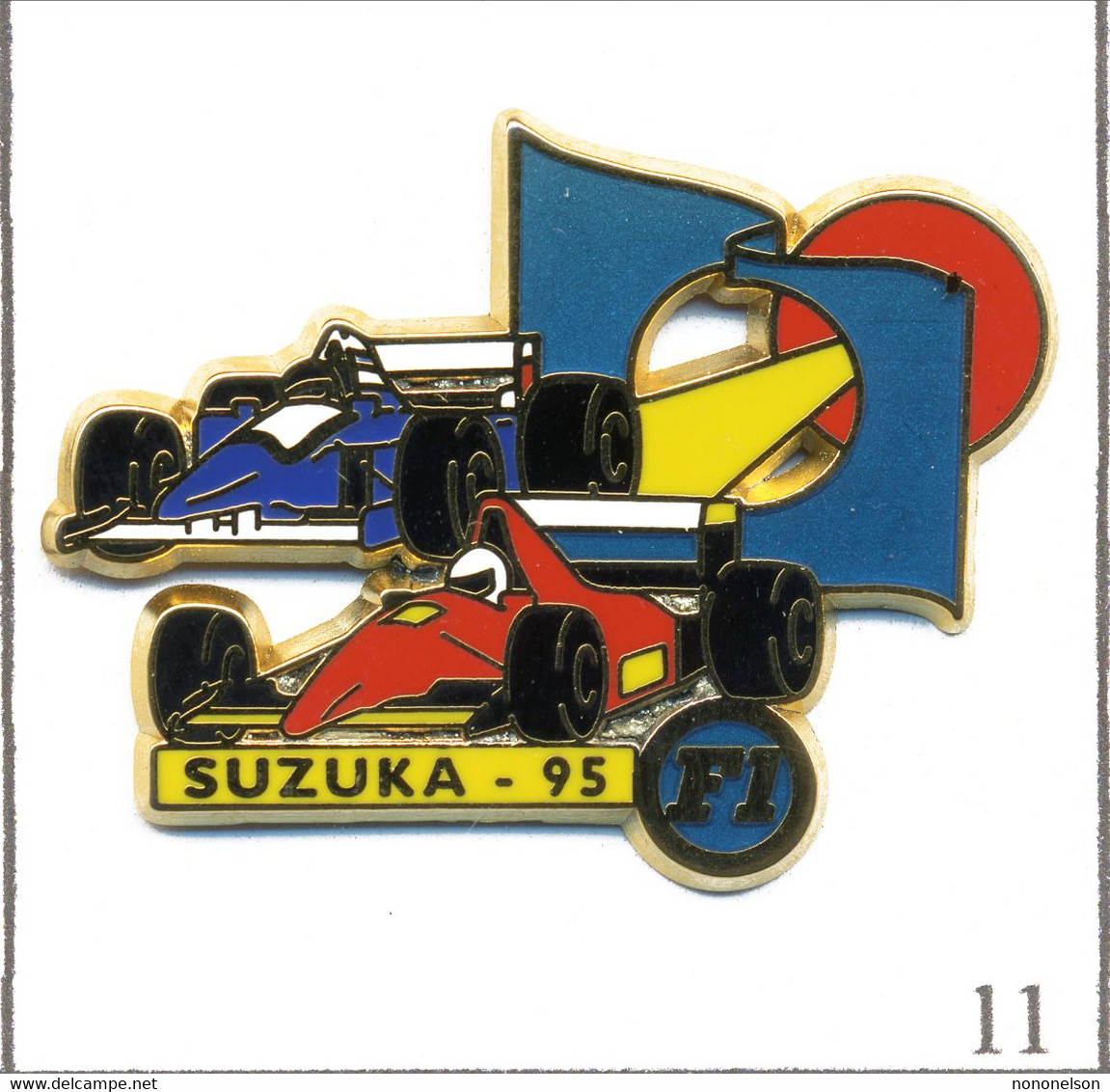 Pin's Automobile / Formule 1 - Grand Prix De Suzuka 1995 - Cartouche Jaune . Estampillé JFG Miami. Zamac. T898-11 - F1