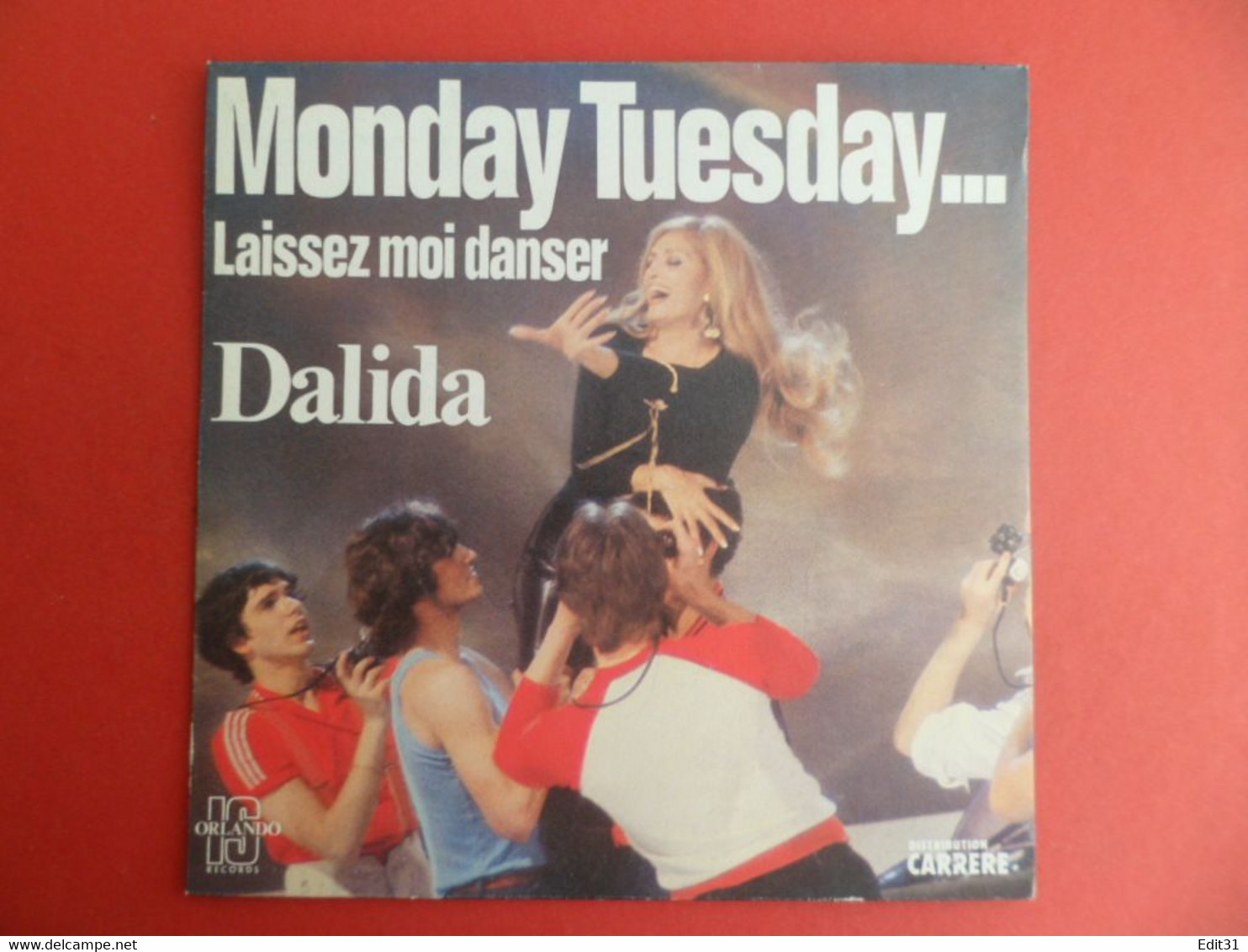 Pochette Disque Juke-box : DALIDA - Monday Tuesday Laissez Moi Danser / Comme Toi - Accessoires, Pochettes & Cartons