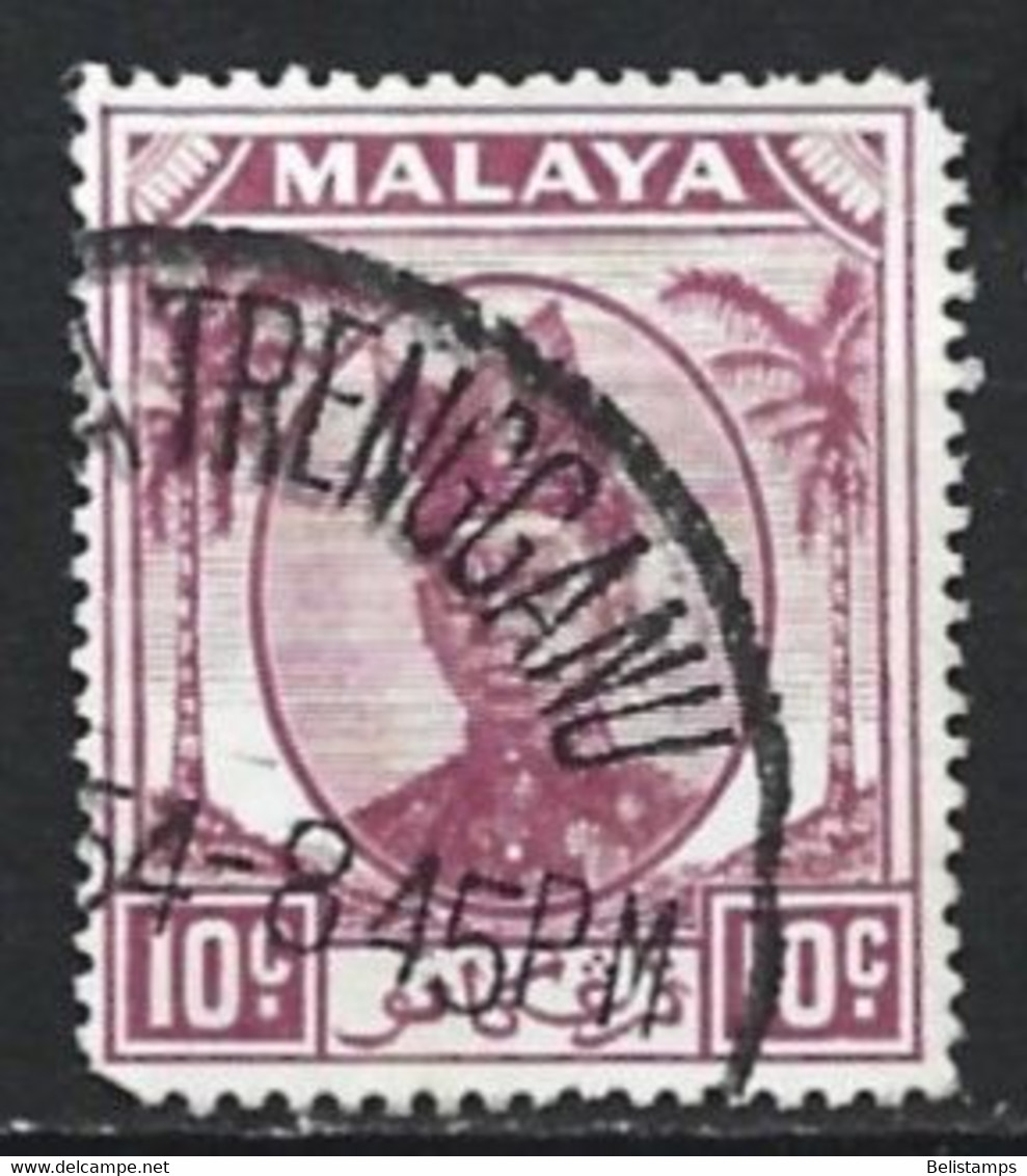 Malaya, Trengganu 1949. Scott #59 (U) Sultan Ismail Nasidruddin Shah - Trengganu