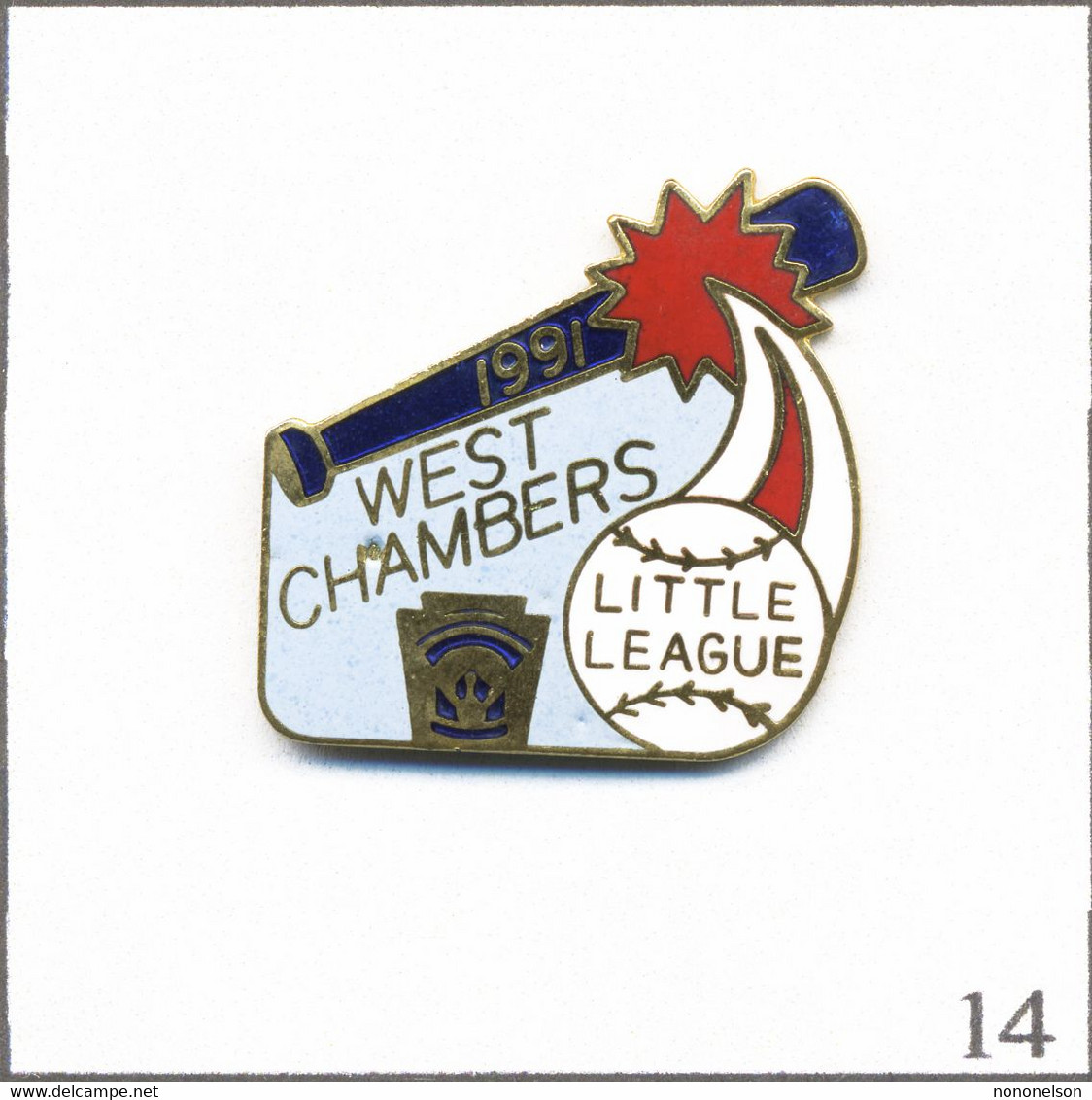 Pin's Sport - Baseball / Little League - West Chambers 1991. Non Estampillé. EGF. T900-14 - Baseball