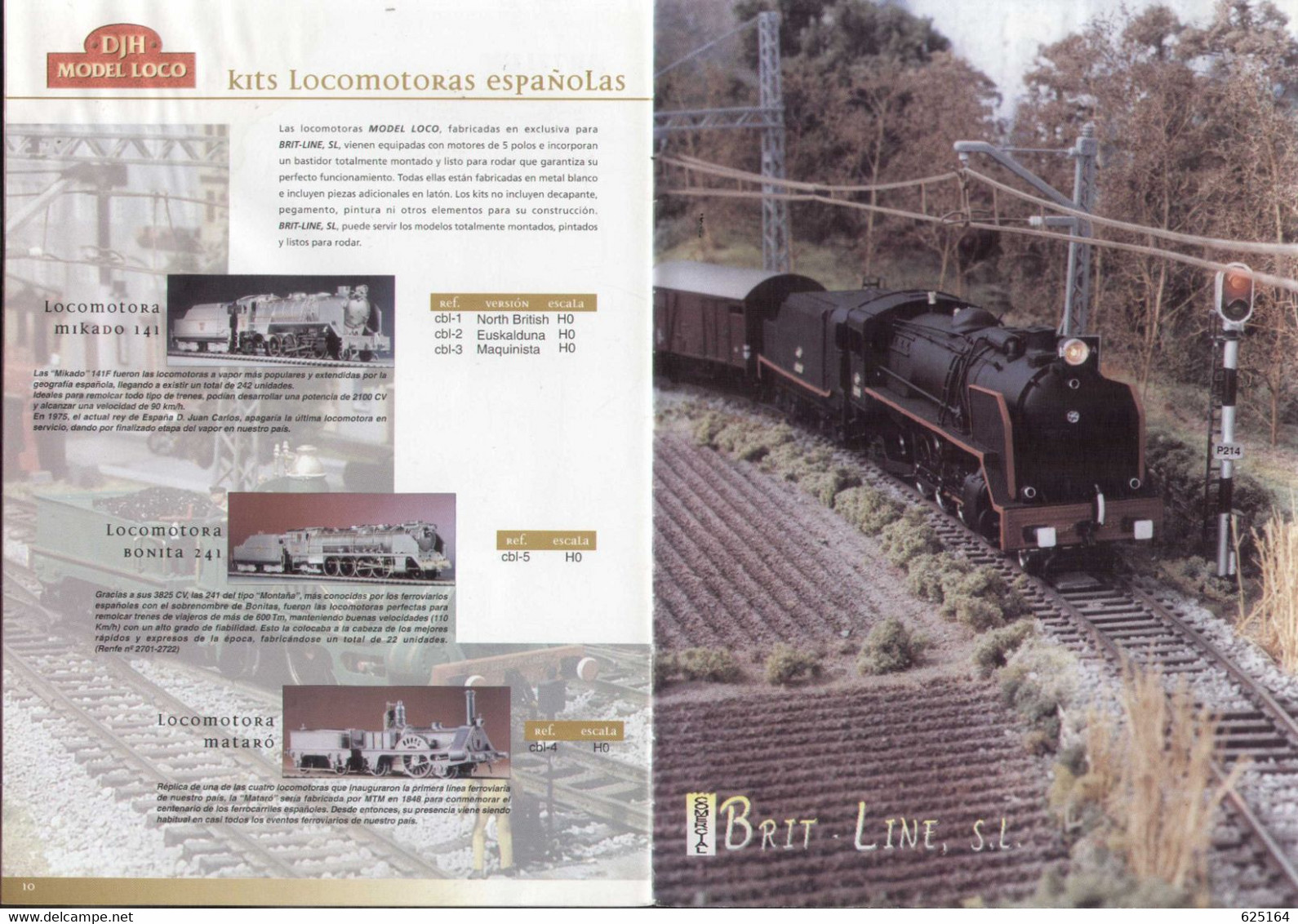 Catalogue BRIT-LINE 2003 ARTYLUX - FUM - DJH MODEL LOCO - HO 1/87  - En Espagnol - Ohne Zuordnung