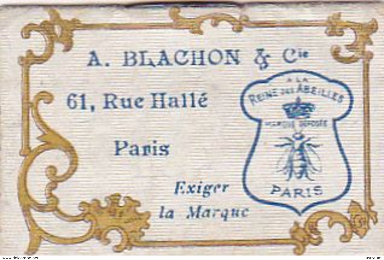 Cpa / Vieux Papiers - Paris XIVe Arr.- Petit Calendrier 1912 Publicitaire Cire Laquée Suedoise A.Blachon , 61 Rue Hallé - Small : 1901-20