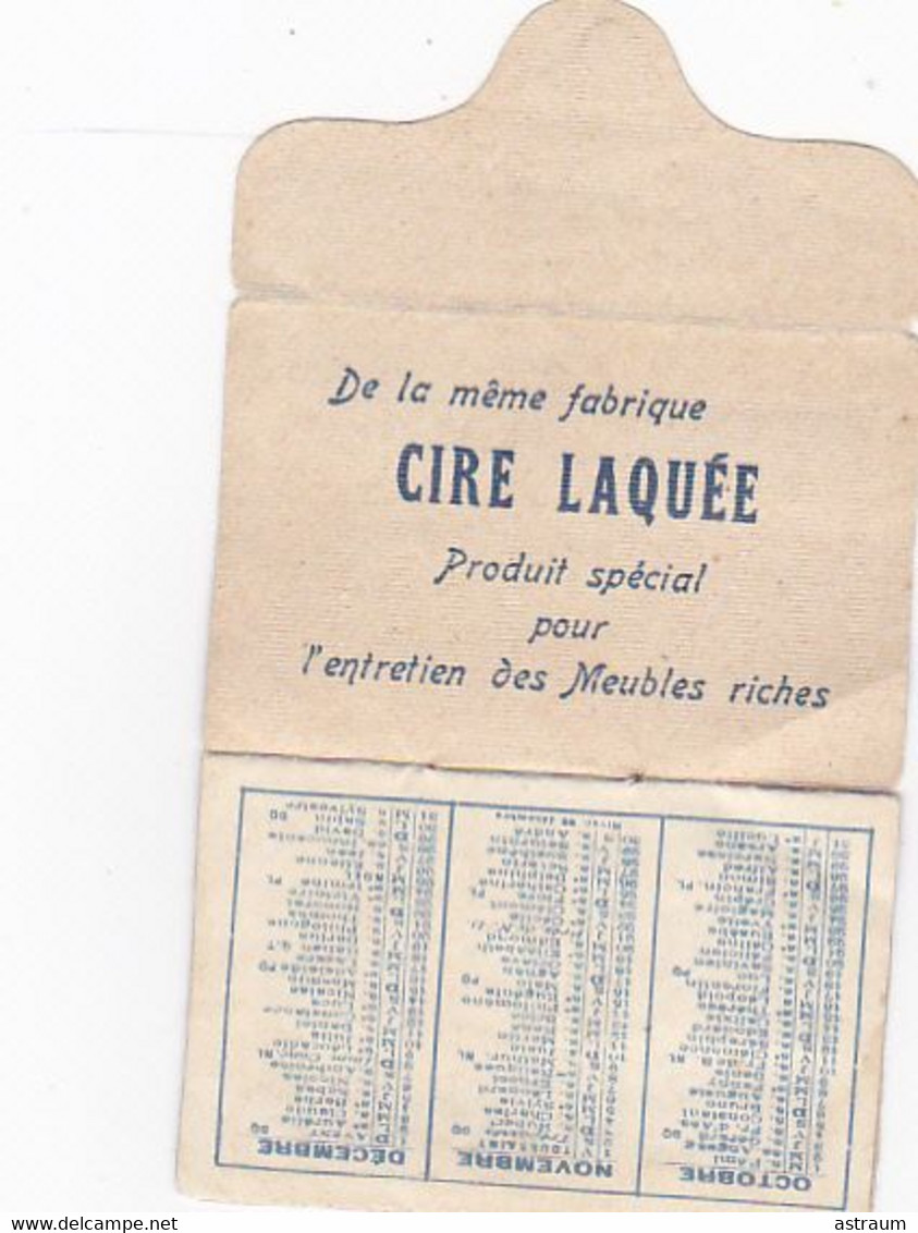 Cpa / Vieux Papiers - Paris XIVe Arr.- Petit Calendrier 1912 Publicitaire Cire Laquée Suedoise A.Blachon , 61 Rue Hallé - Petit Format : 1901-20