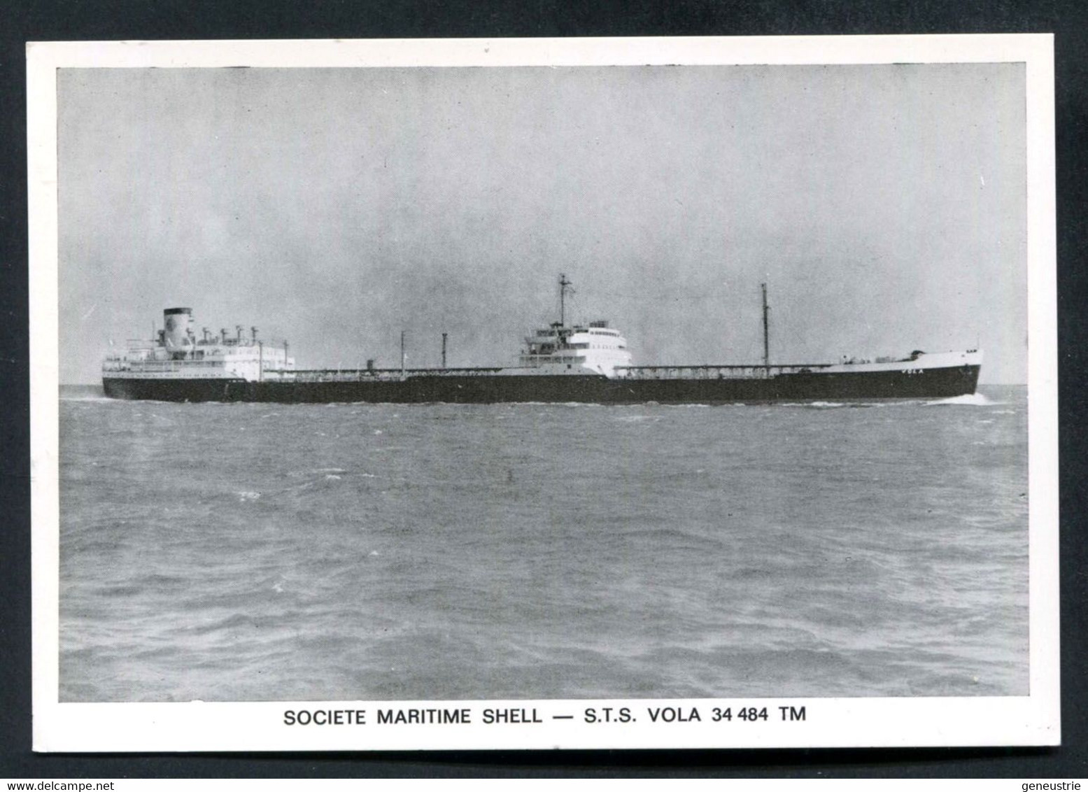 CPM D'armateur Société Maritime Shell - Pétrolier "S.T.S. Vola" Tanker - Cargo - Navigation - Tankers