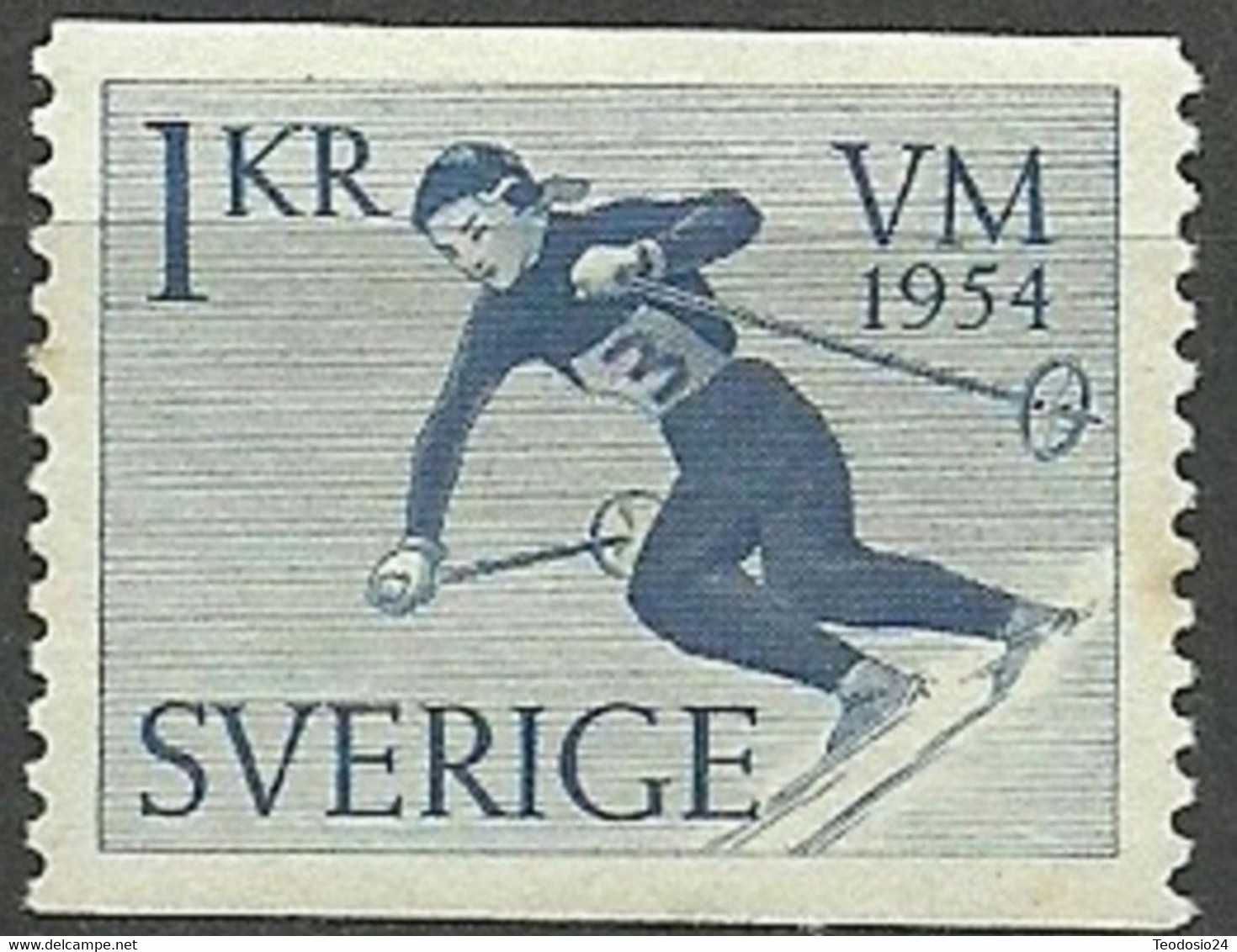 SUECIA 1954  Mi:SE 389, Sn:SE 463, Yt:SE 386, AFA:SE 395 * Mlh - Unused Stamps