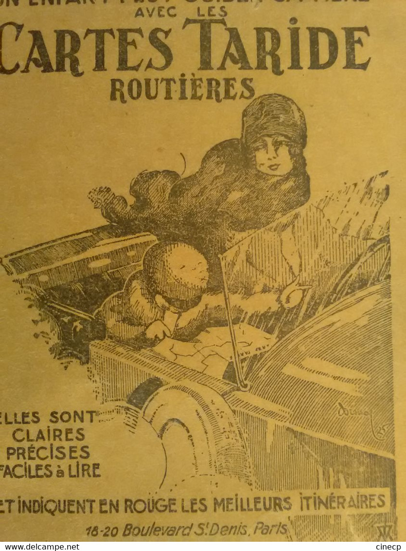 ANCIENNE CARTE ROUTIERE TARIDE N°6 LORRAINE VOSGES Un Enfant Peut Guider Sa Mère Avec Les Cartes Taride AUTOMOBILE - Cartes Routières