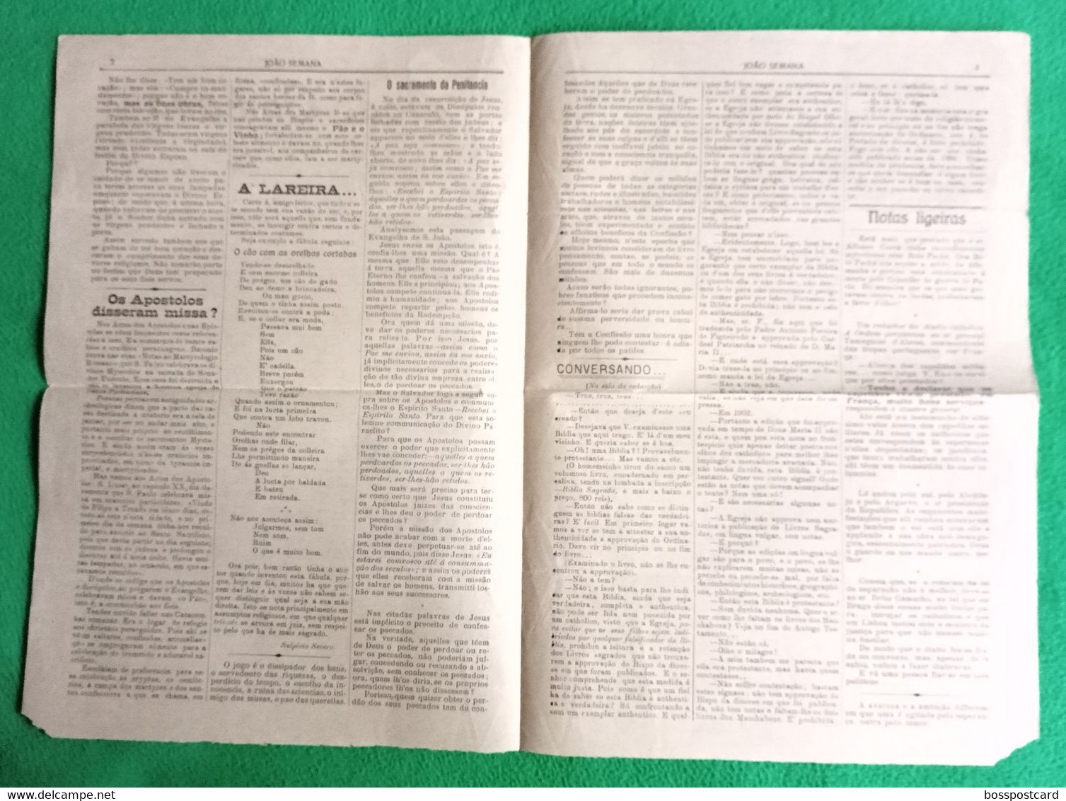 Ovar - Jornal "João Semana" Nº 208 De 24 De Fevereiro De 1918 - Imprensa. Aveiro. Portugal. - Informations Générales