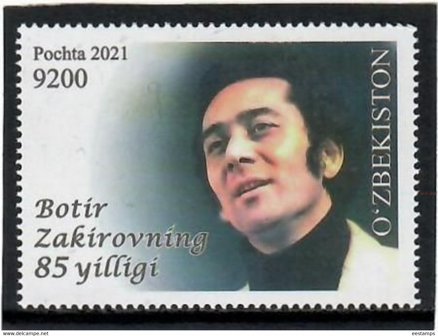 Uzbekistan  2022 . Singer Botir Zakirov. 1v. - Uzbekistán