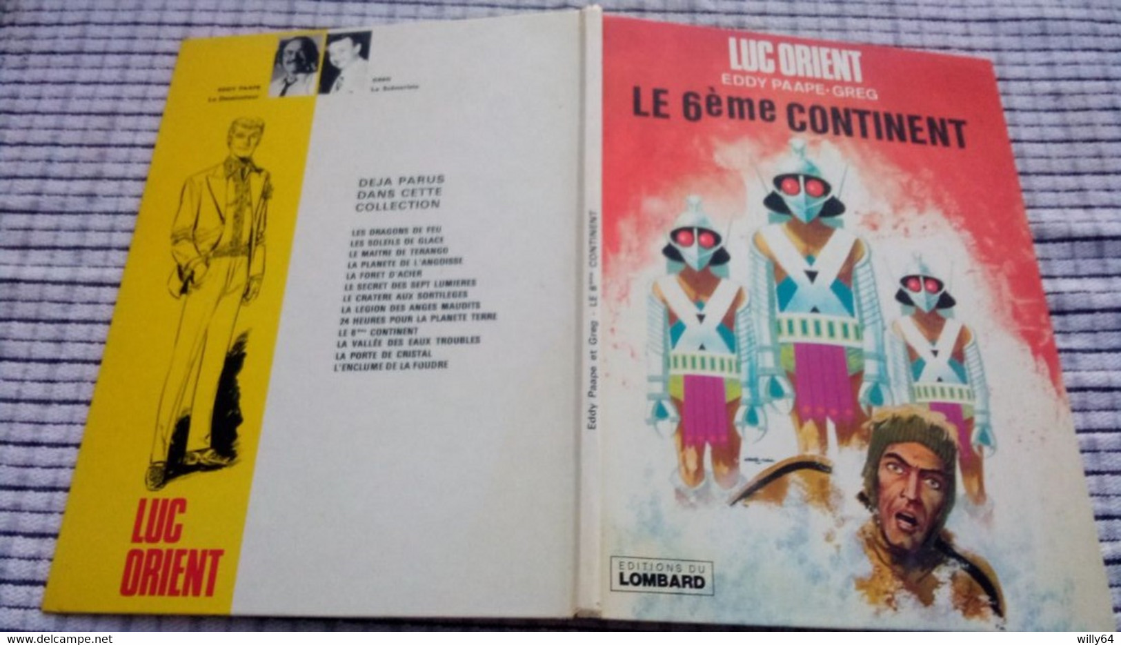 LUC ORIENT   " Le 6em Continents "    1978   LE LOMBARD TTBE - Luc Orient