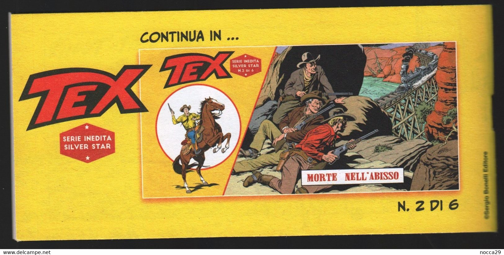 FUMETTO A STRISCIA DI TEX - SERIE INEDITA DEL 1921 - IL PONTE MINATO (STAMP238) - Tex