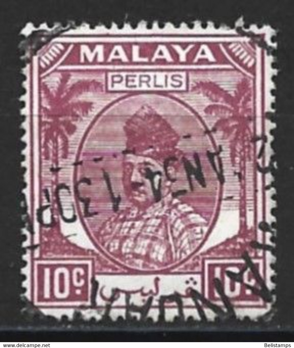 Malaya, Perlis 1951. Scott #13 (U) Raja Syed Putra - Perlis